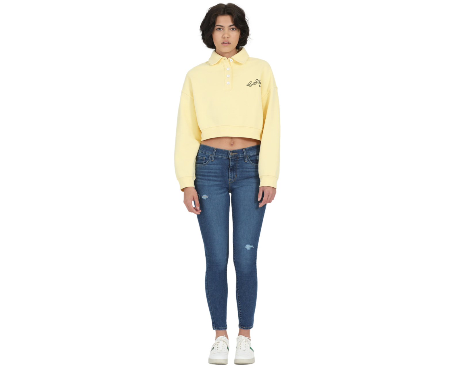 Foto 6 pulgar | Foto 5 | Sudadera de Algodón Amarilla Levi's para Mujer