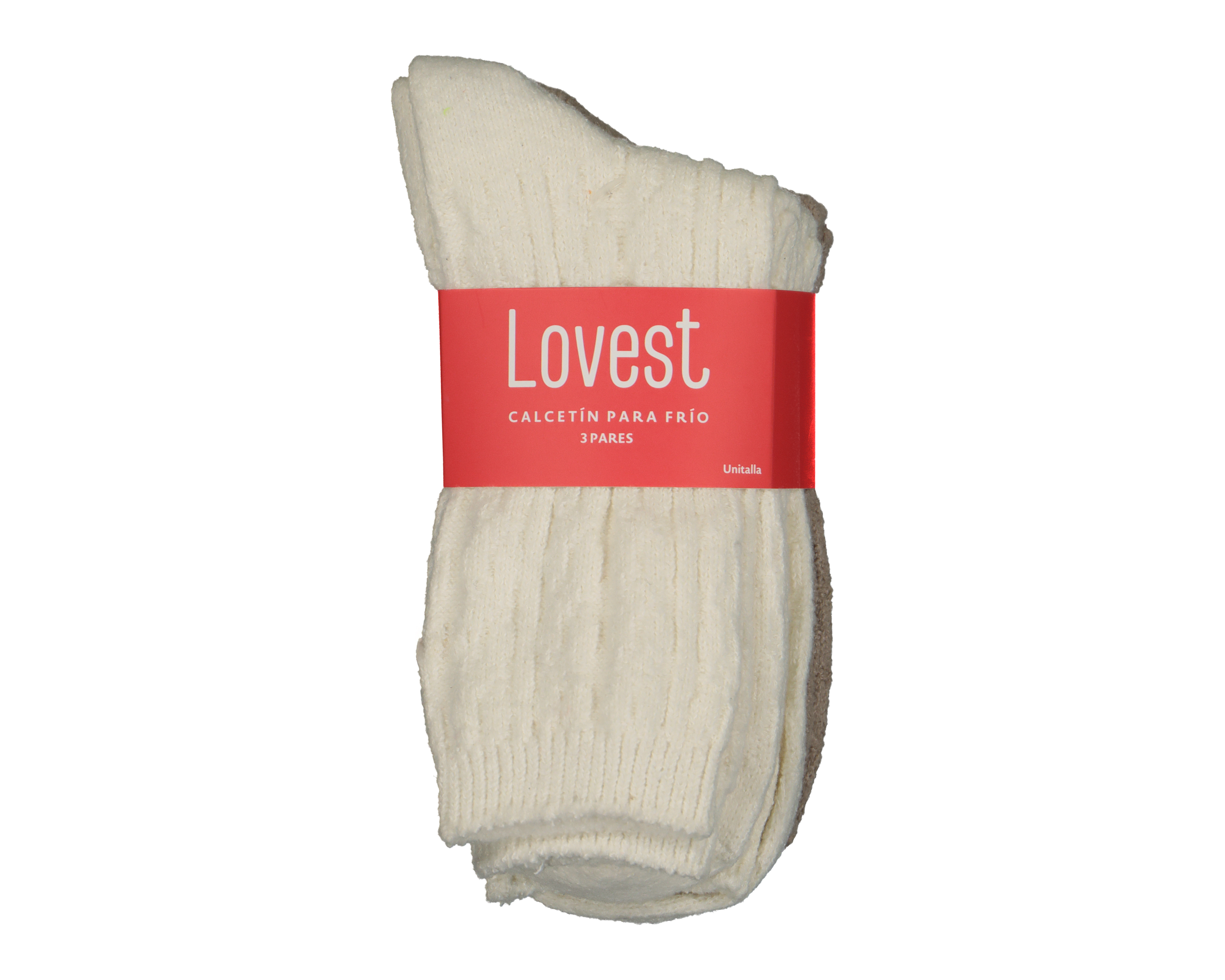 Foto 4 pulgar | Foto 3 | Calcetas Largas Lovest Gruesas para Mujer 2 Pares