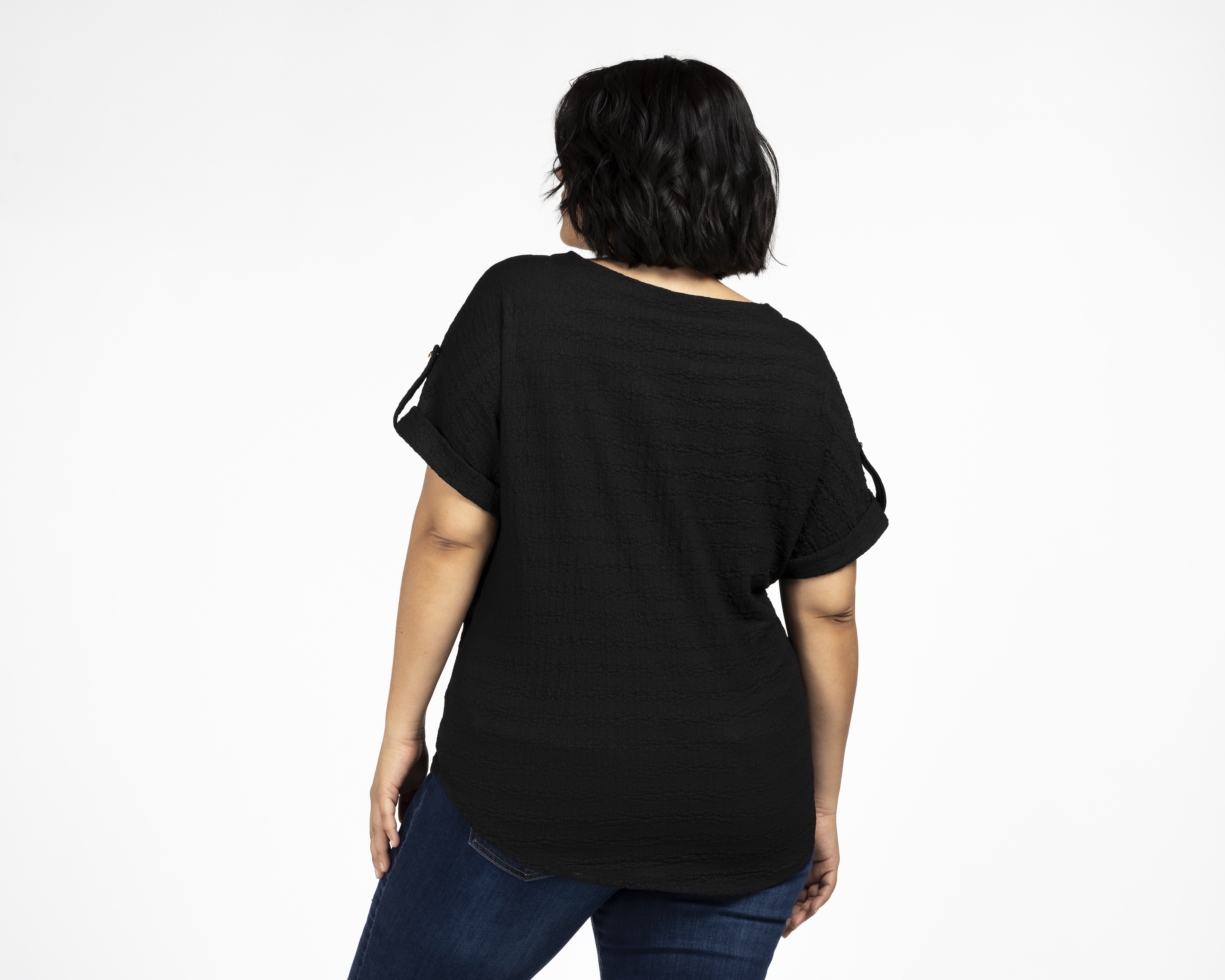 Foto 4 pulgar | Foto 3 | Blusa Negra Sahara para Mujer
