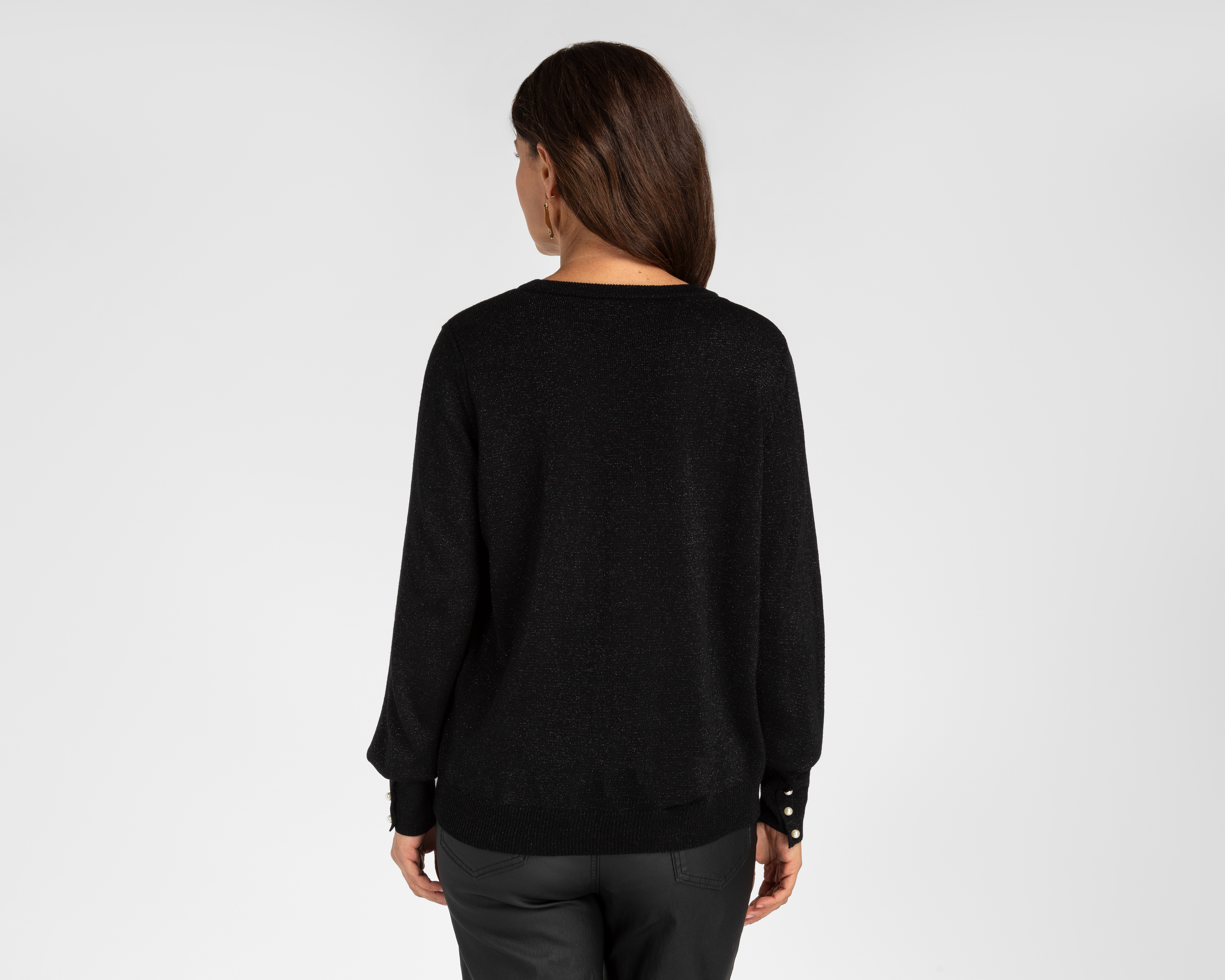 Foto 4 pulgar | Foto 3 | Suéter Negro Sahara para Mujer