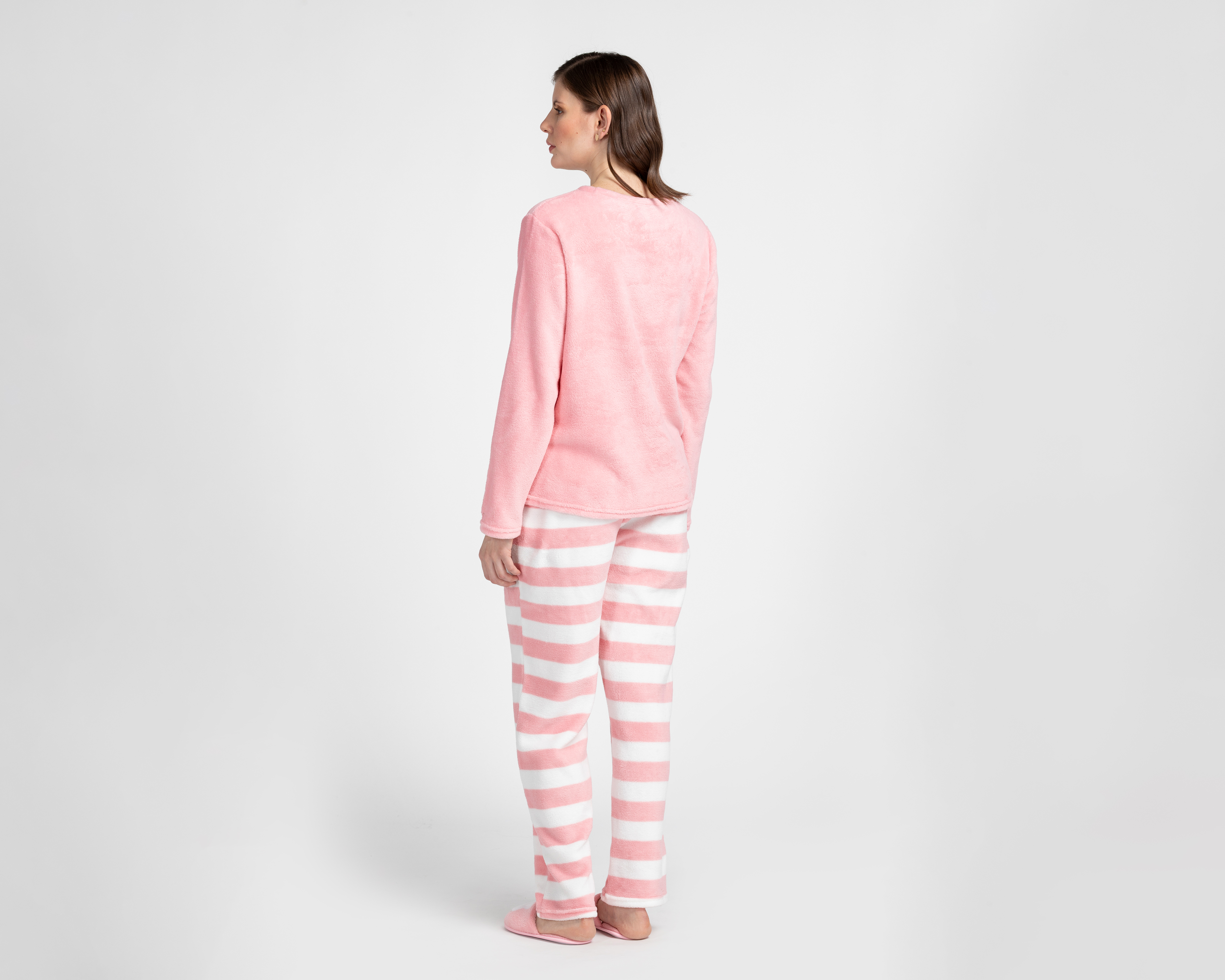 Foto 2 | Foto 2 | Pijama Lovest para Mujer con Pantuflas 3 Piezas