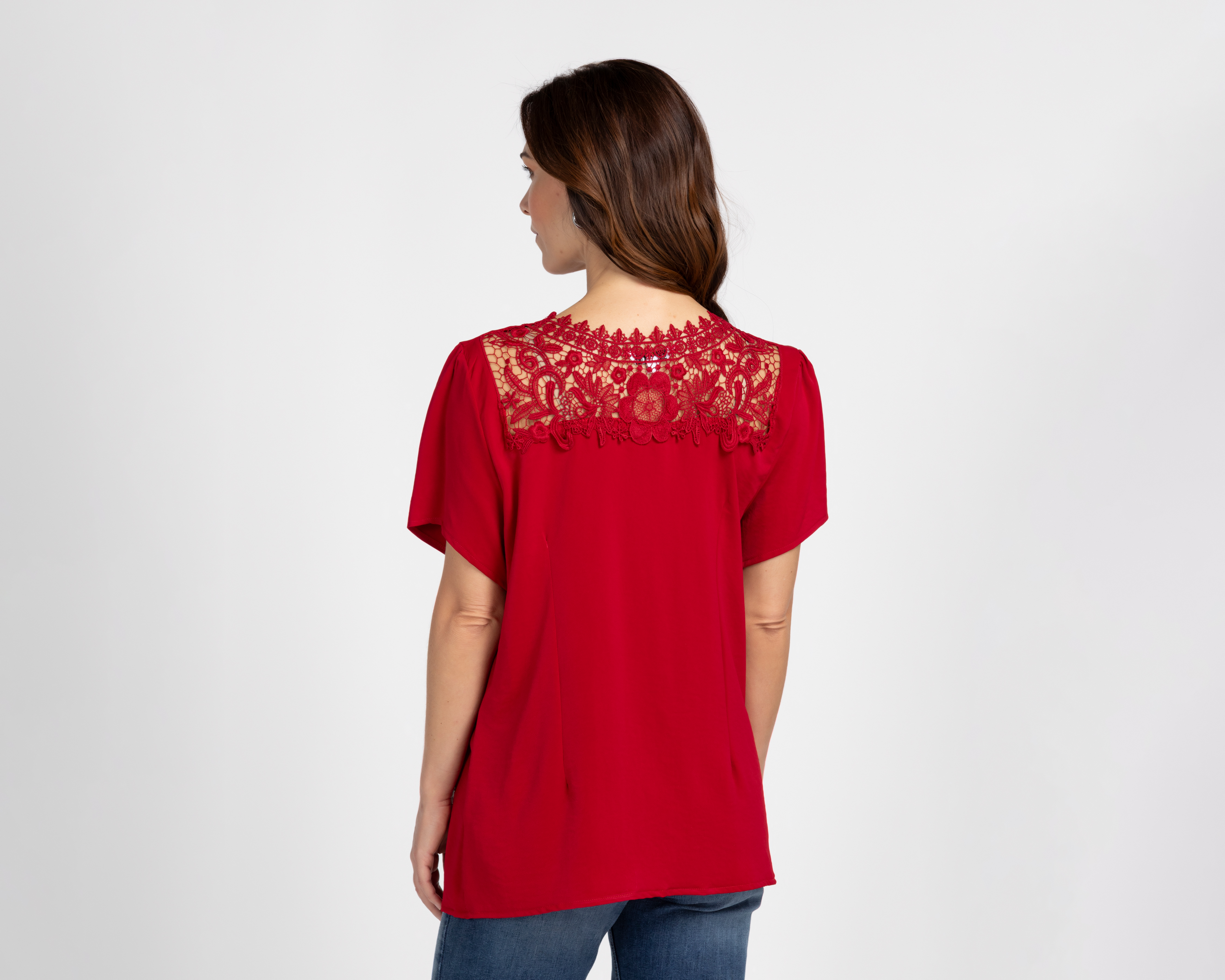Foto 4 pulgar | Foto 3 | Blusa con Guipur Lady Sun para Mujer