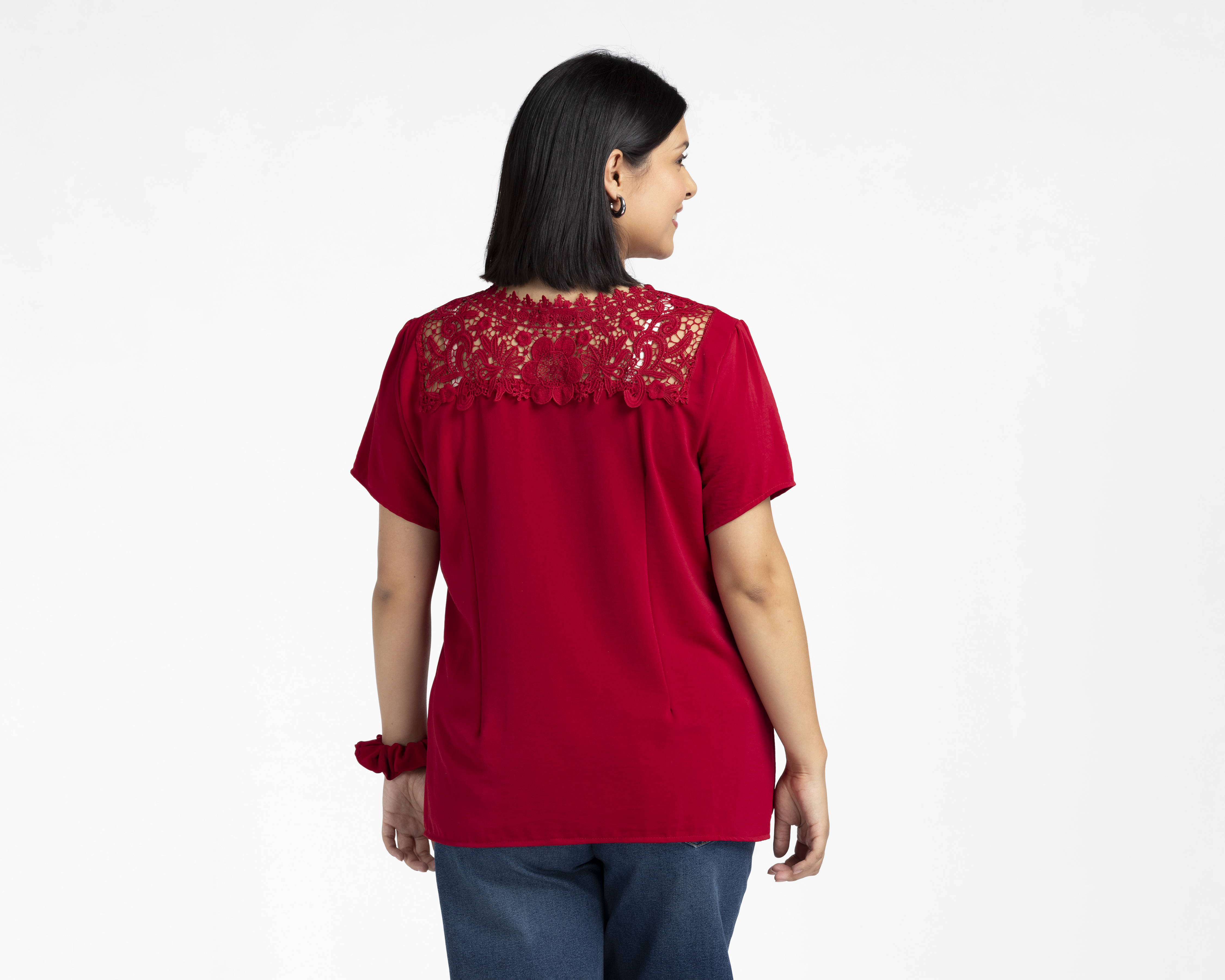 Foto 7 pulgar | Foto 6 | Blusa con Guipur Lady Sun para Mujer