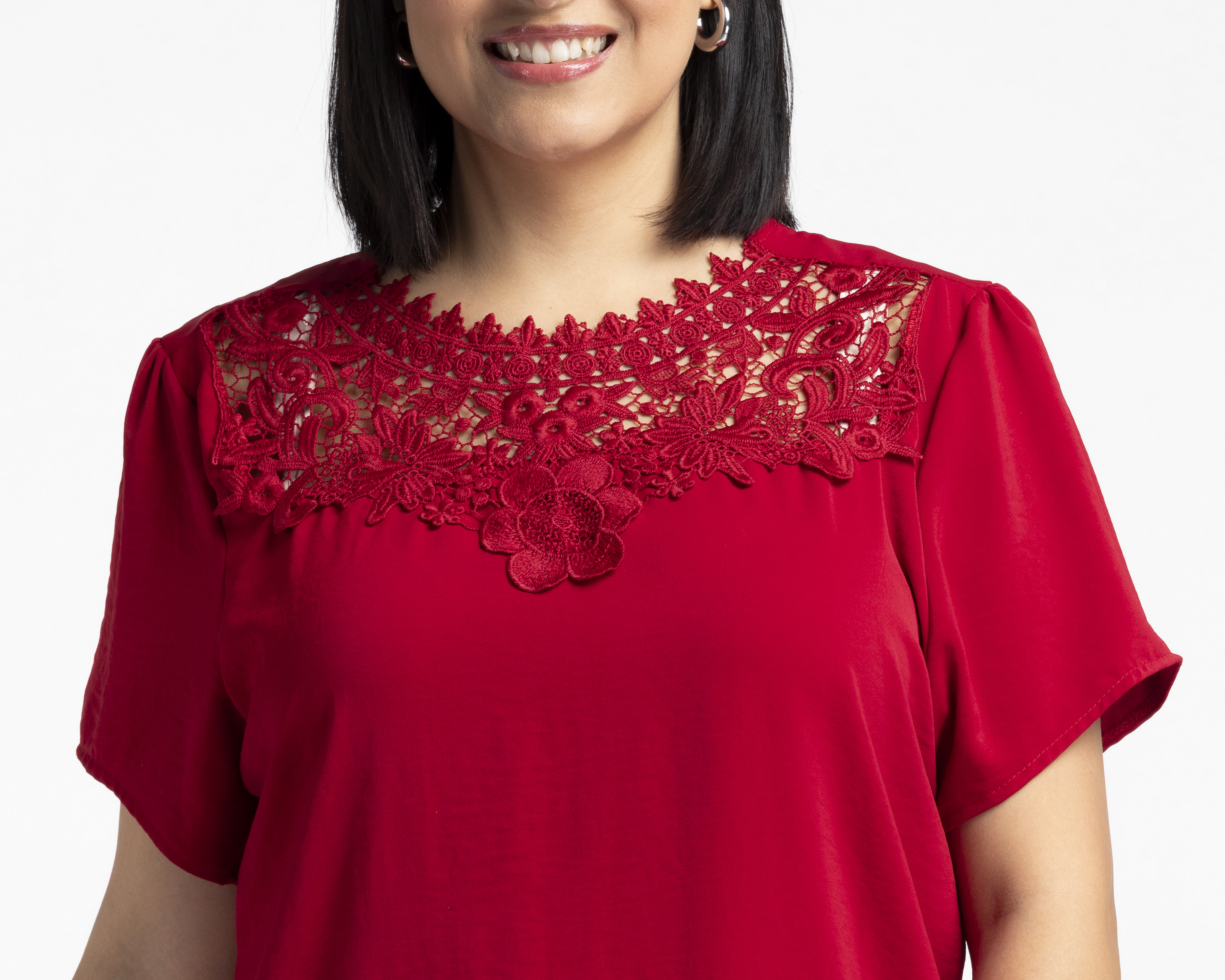 Foto 8 pulgar | Foto 7 | Blusa con Guipur Lady Sun para Mujer