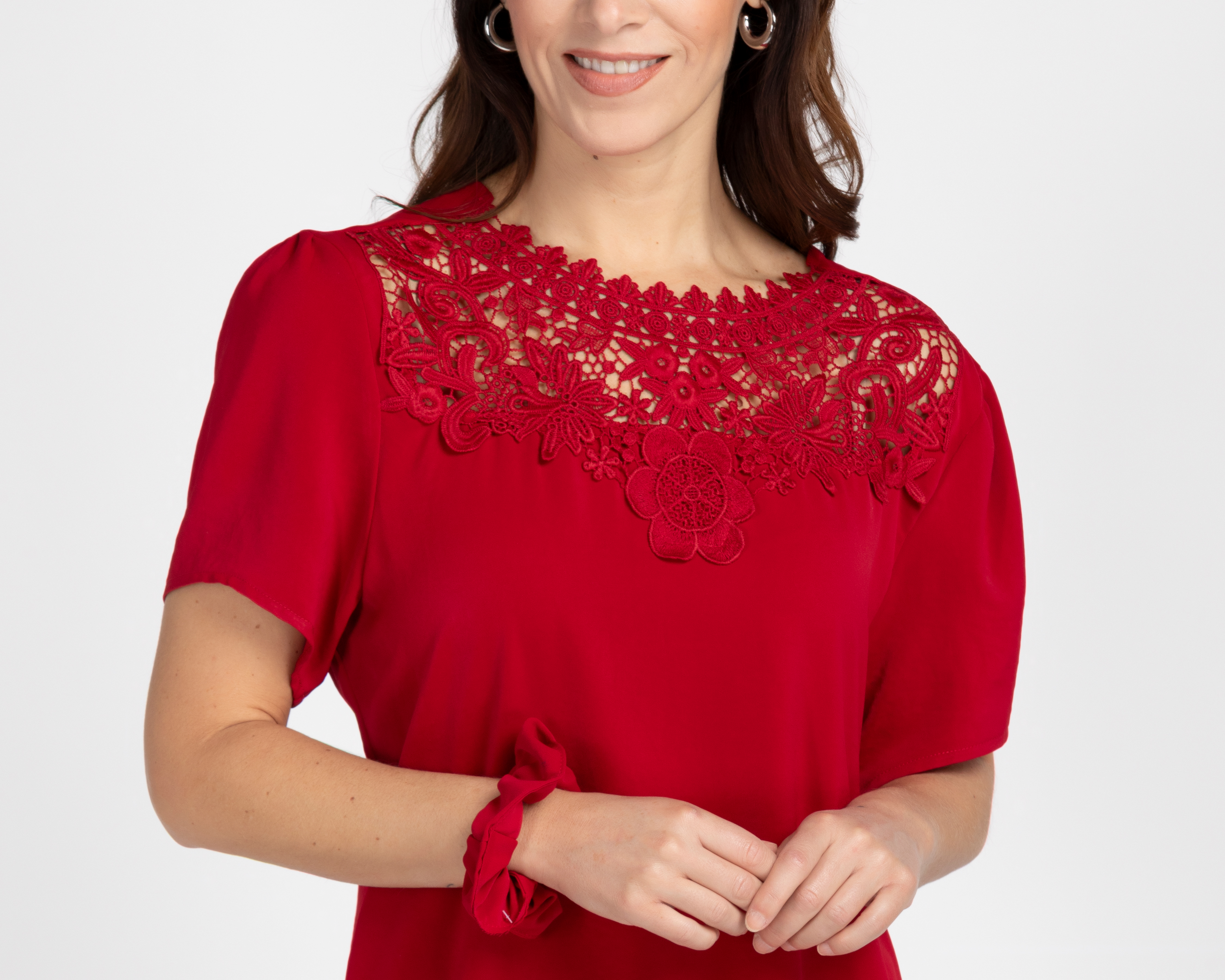 Foto 9 pulgar | Foto 8 | Blusa con Guipur Lady Sun para Mujer