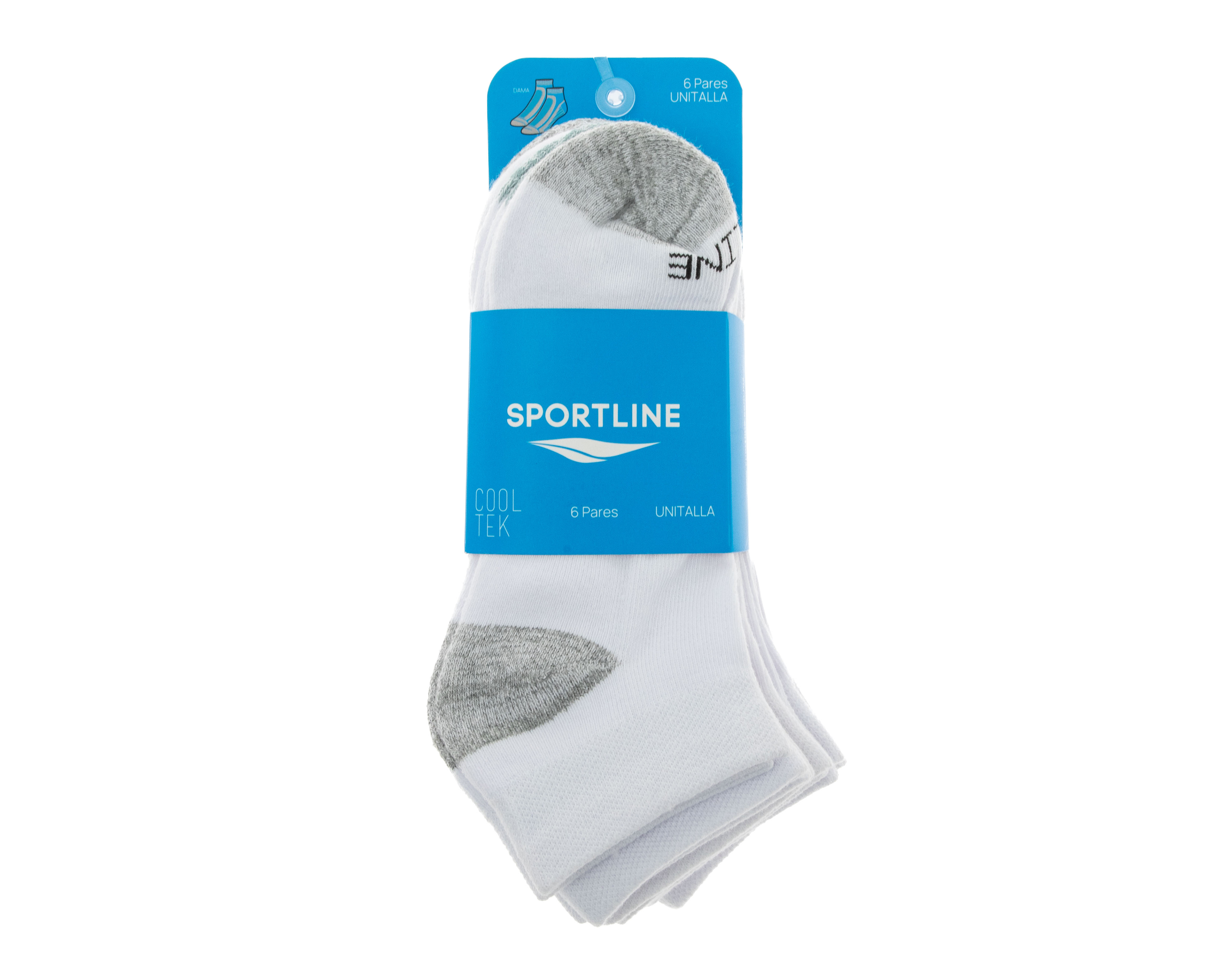 Foto 4 pulgar | Foto 3 | Calcetas Deportivas Sportline para Mujer 6 Pares