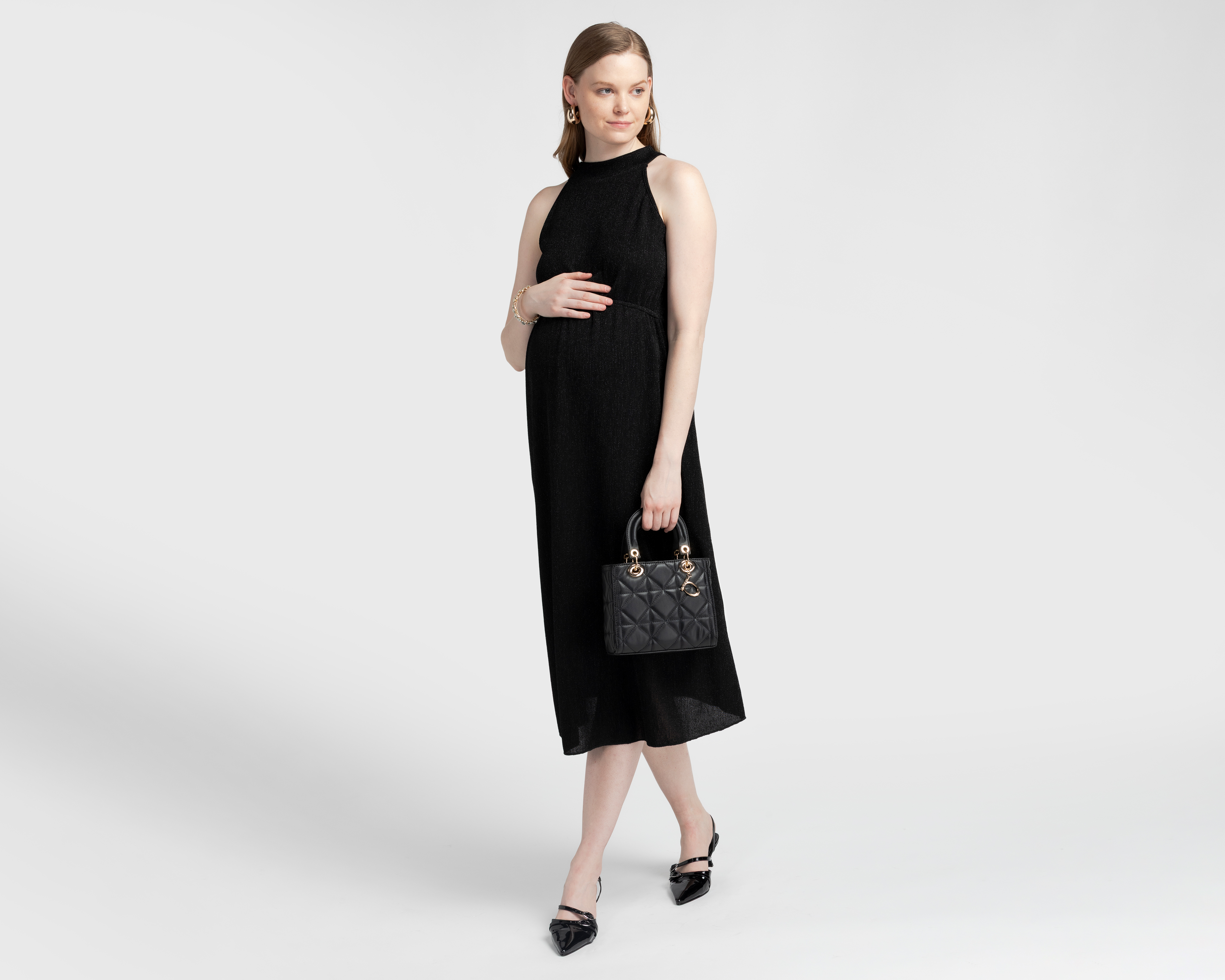 Foto 3 pulgar | Foto 2 | Vestido de Maternidad Sin Manga Mamá Bella