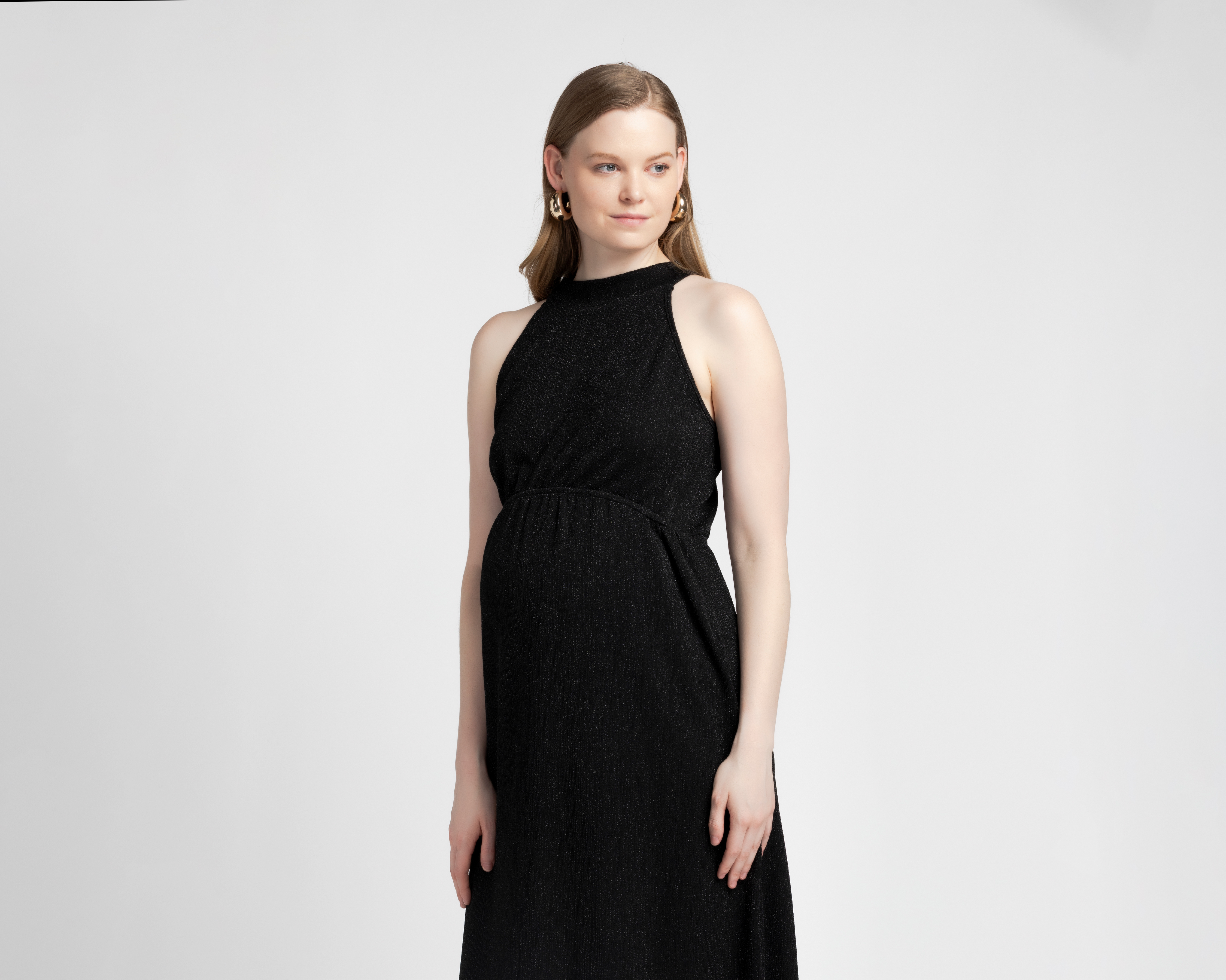 Foto 5 pulgar | Foto 4 | Vestido de Maternidad Sin Manga Mamá Bella