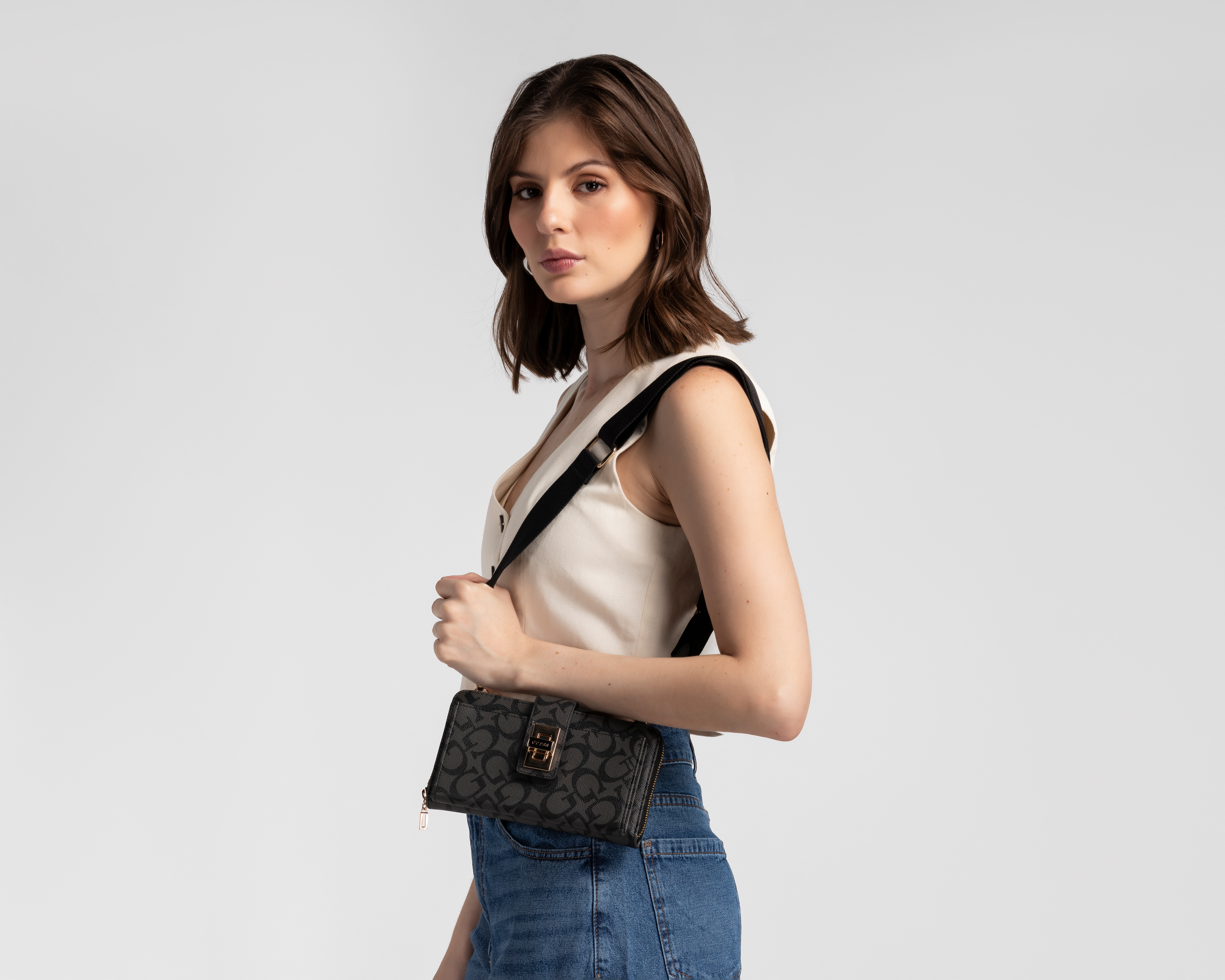 Foto 6 | Foto 6 | Bolsa Cruzada Guess Conway