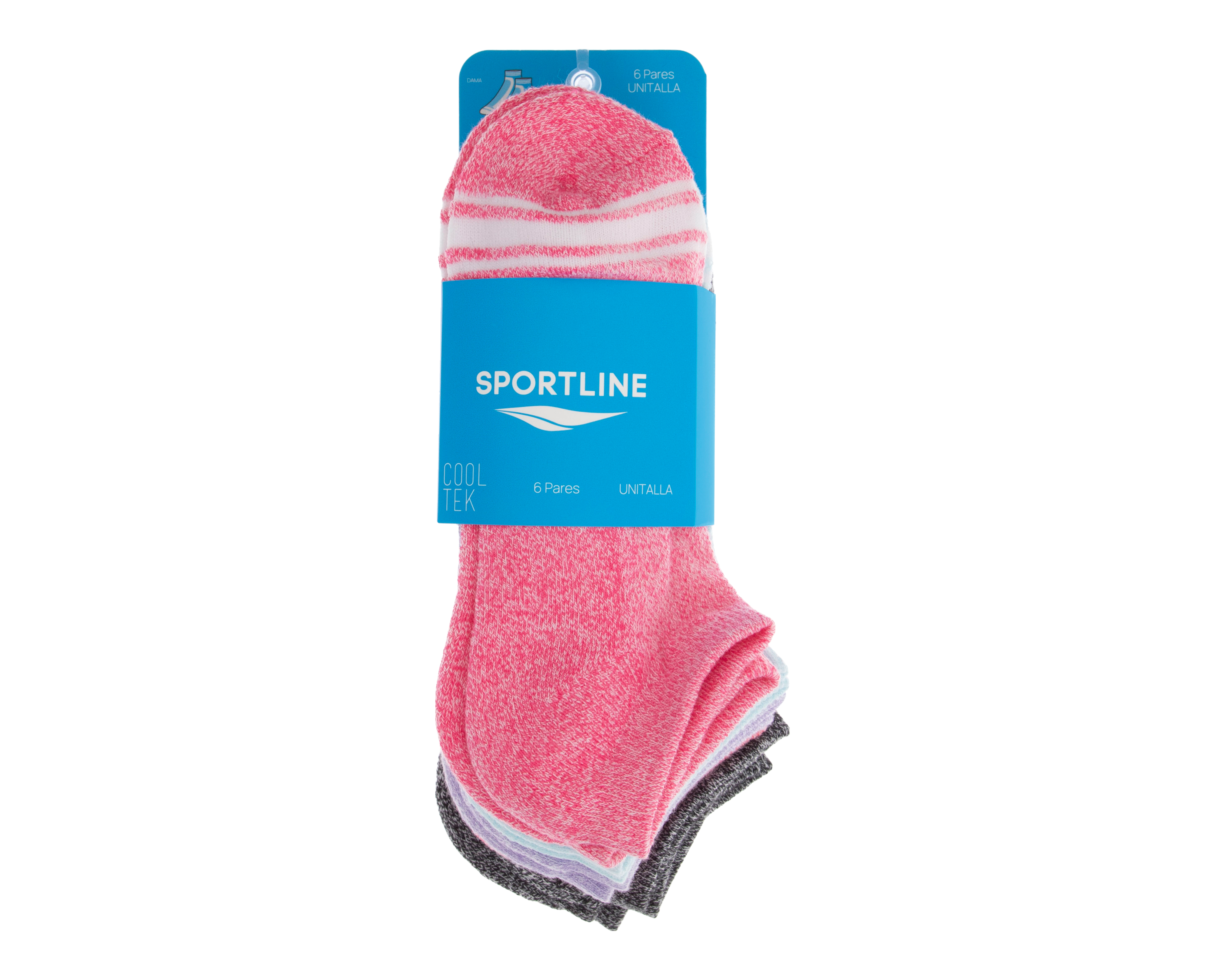 Foto 4 pulgar | Foto 3 | Calcetas Deportivas Sportline para Mujer 6 Pares