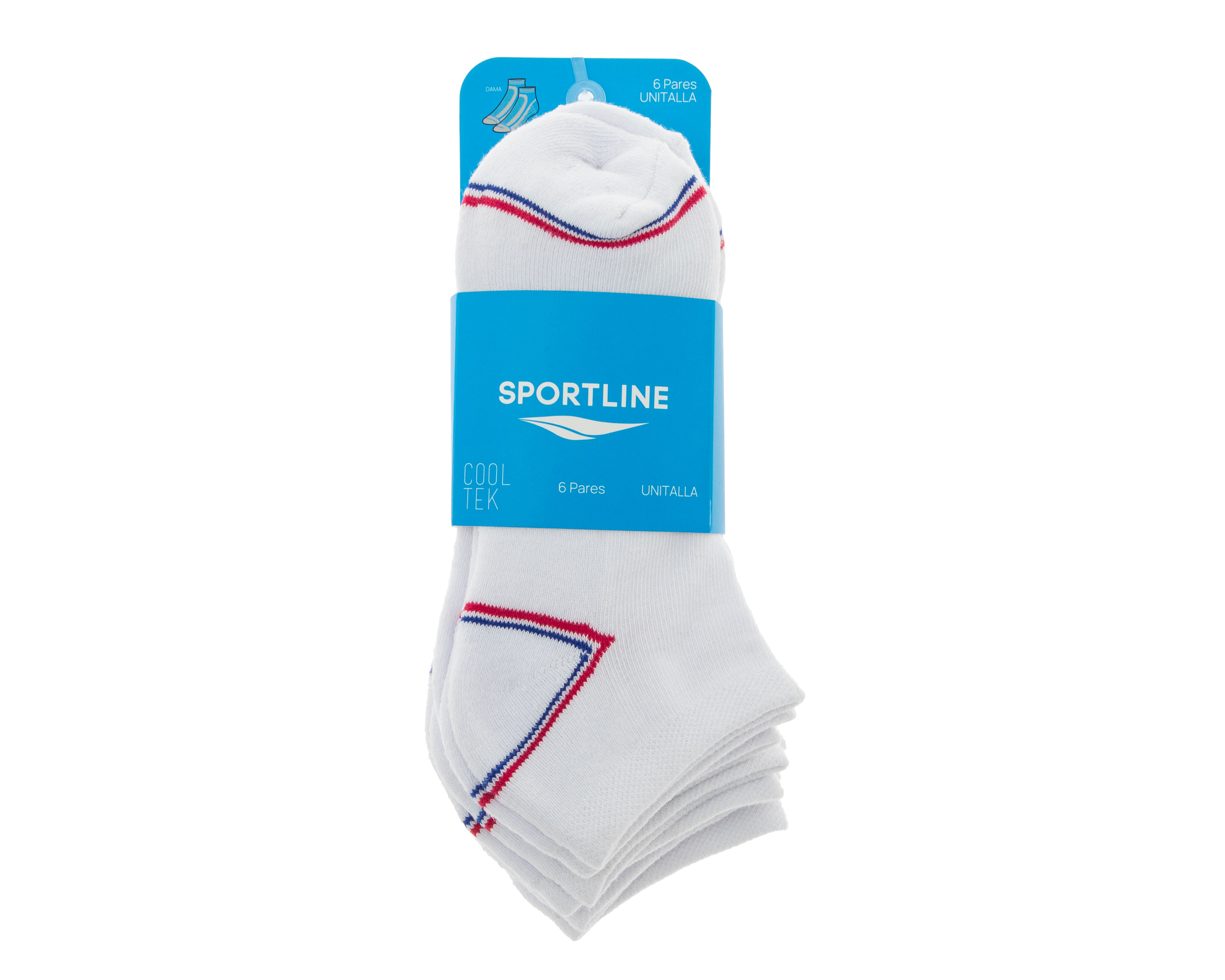 Foto 4 pulgar | Foto 3 | Calcetas Deportivas Sportline para Mujer 6 Pares