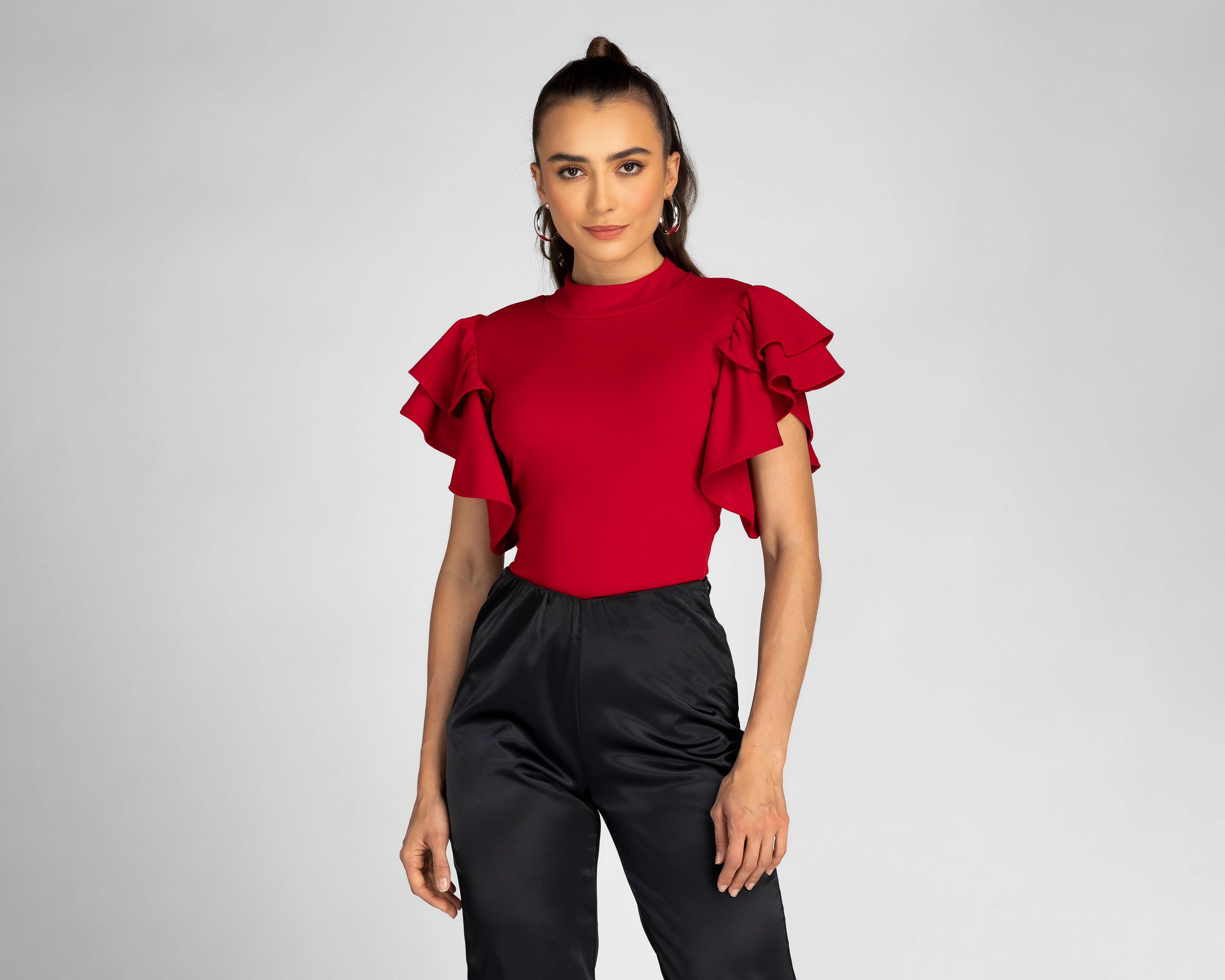 Foto 1 | Foto 1 | Body Jennifer Lopez Rojo con Manga de Olán