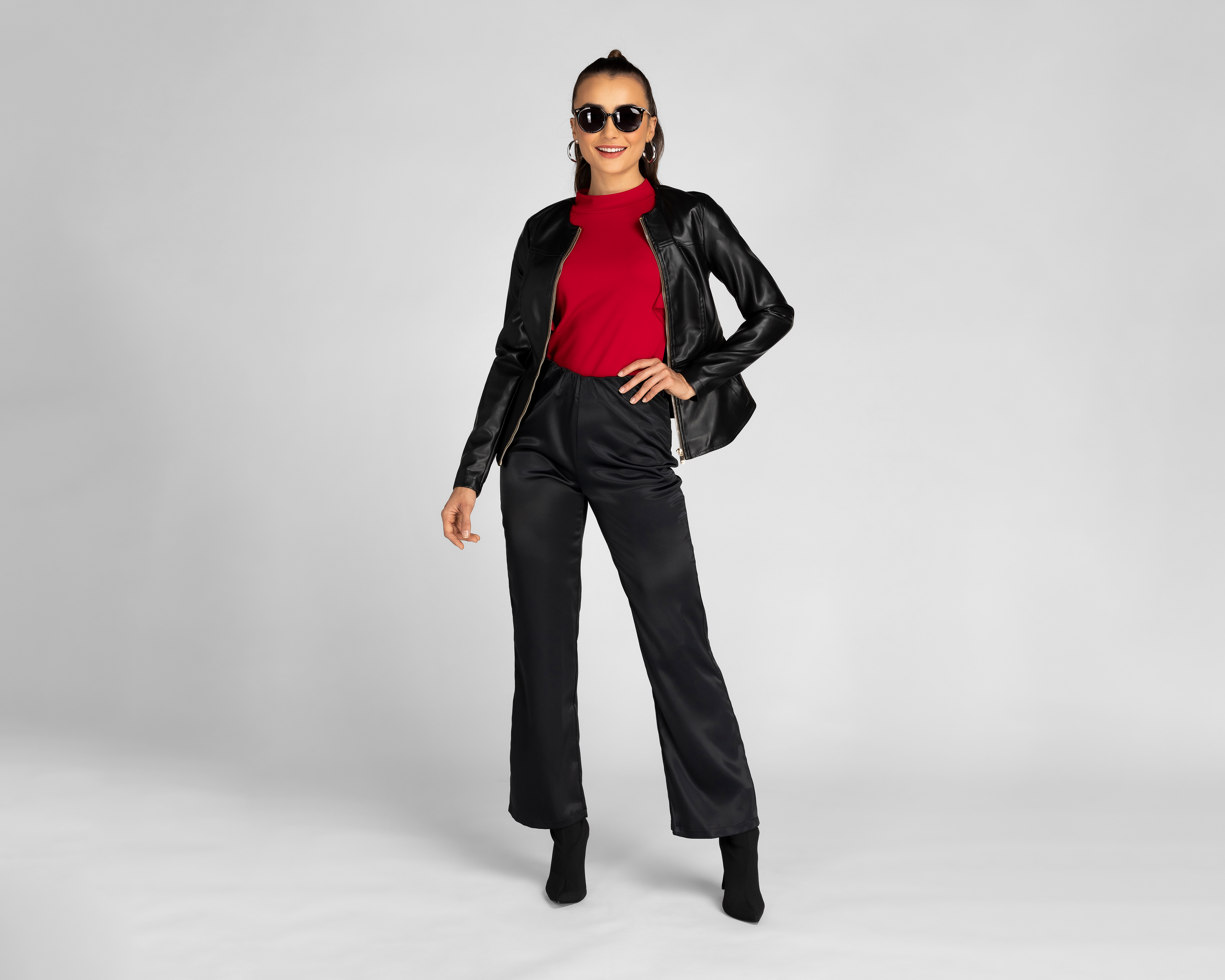 Foto 2 | Foto 2 | Body Jennifer Lopez Rojo con Manga de Olán