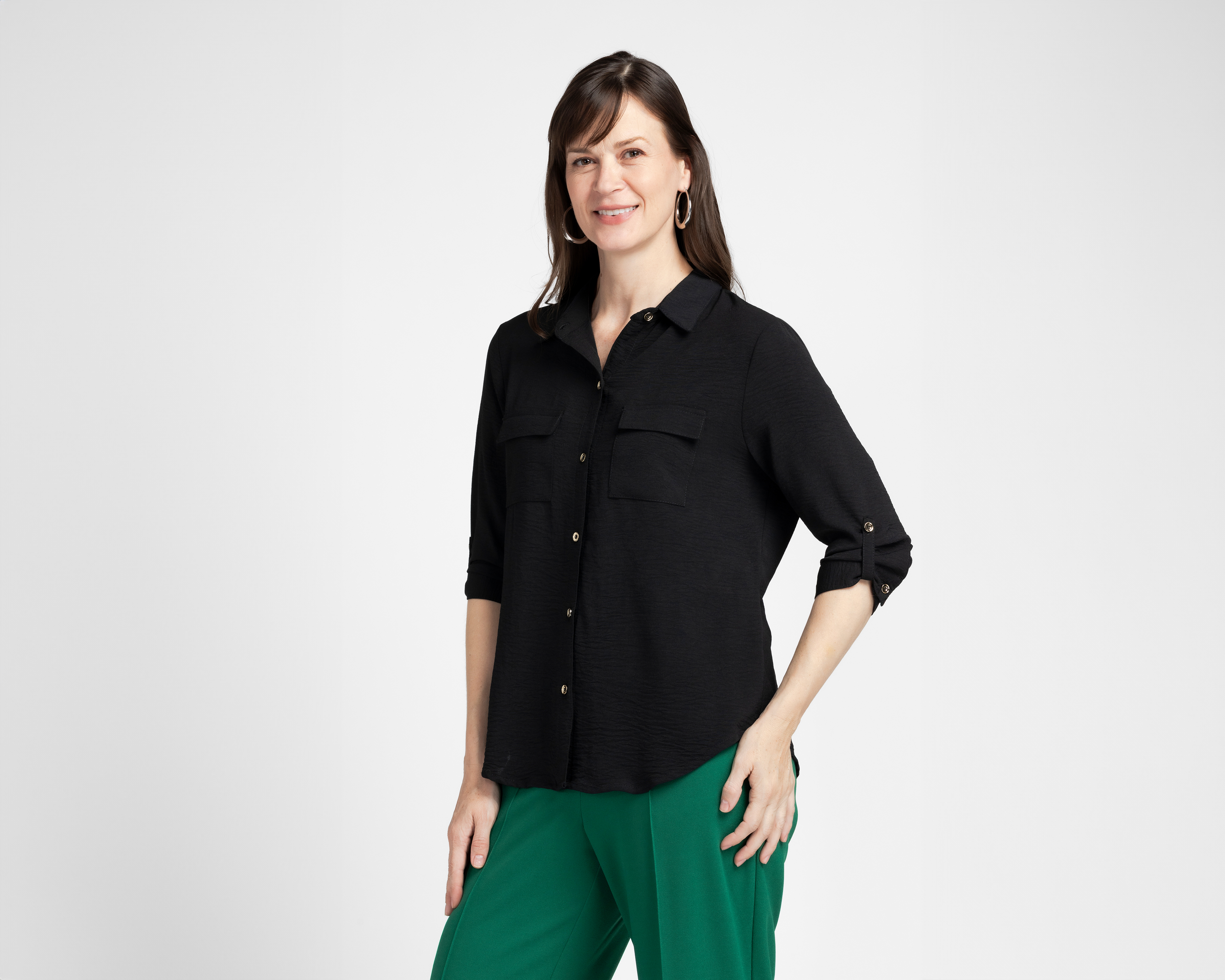 Foto 2 pulgar | Foto 1 | Blusa Sahara con Botones para Mujer