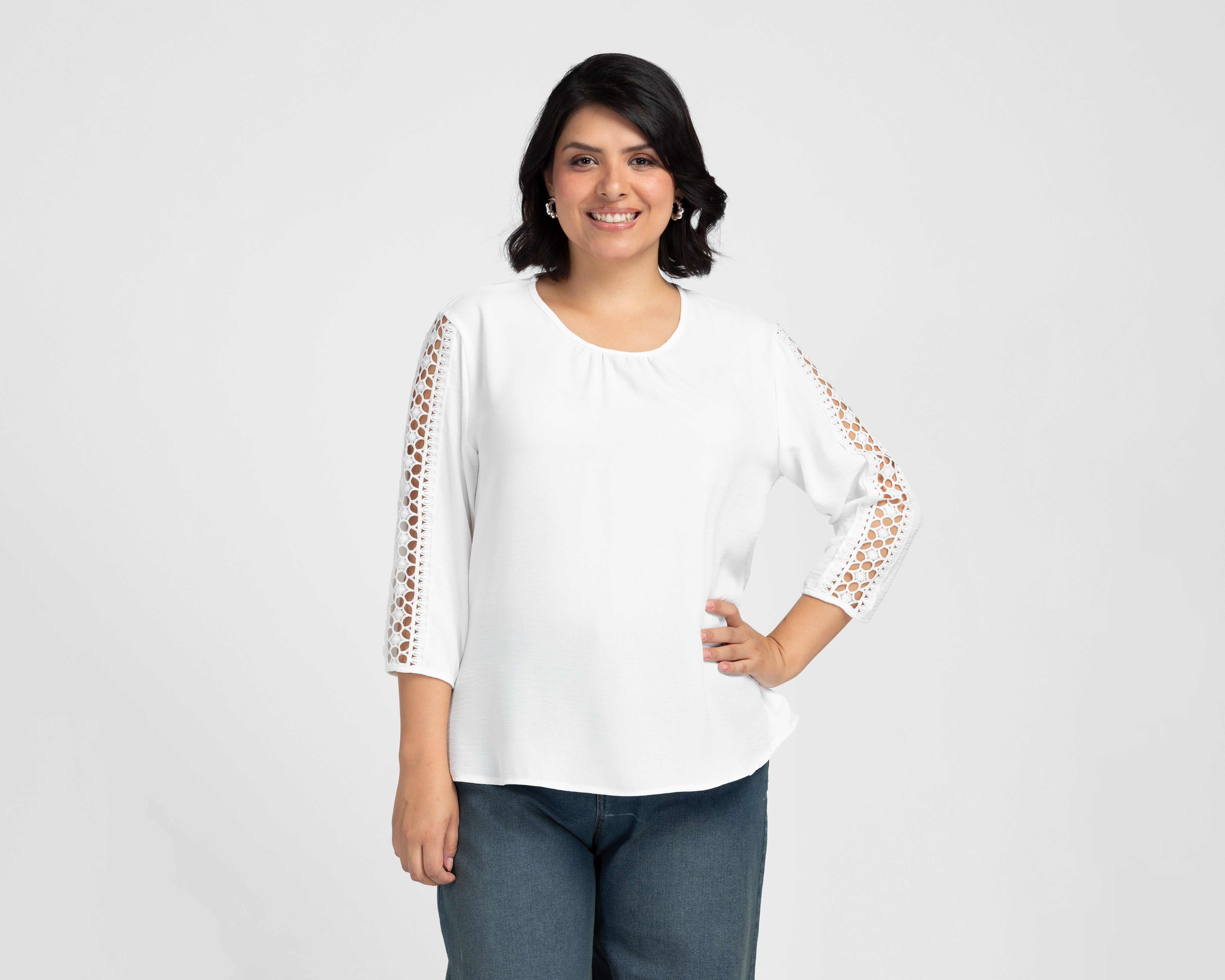 Blusa Blanca Sahara para Mujer