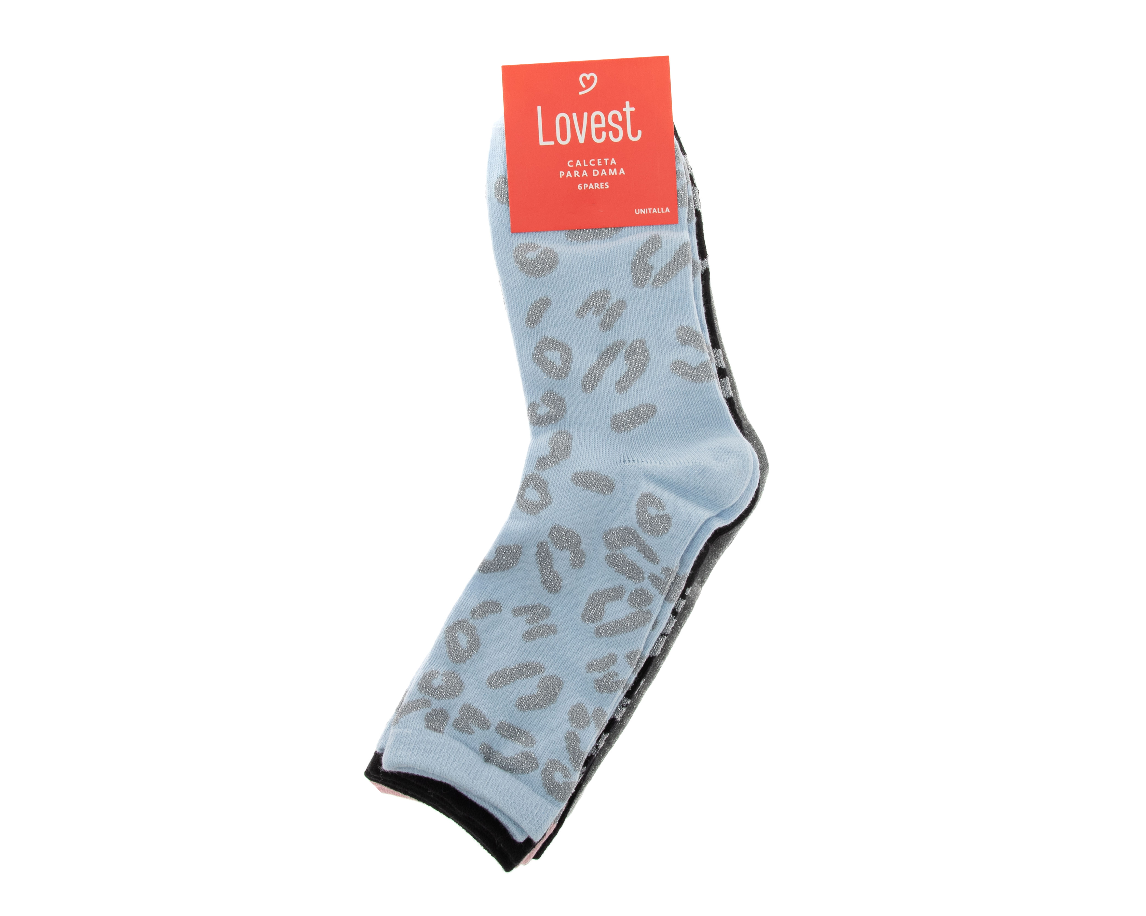 Foto 3 | Foto 3 | Calcetas Largas Lovest para Mujer 6 Pares