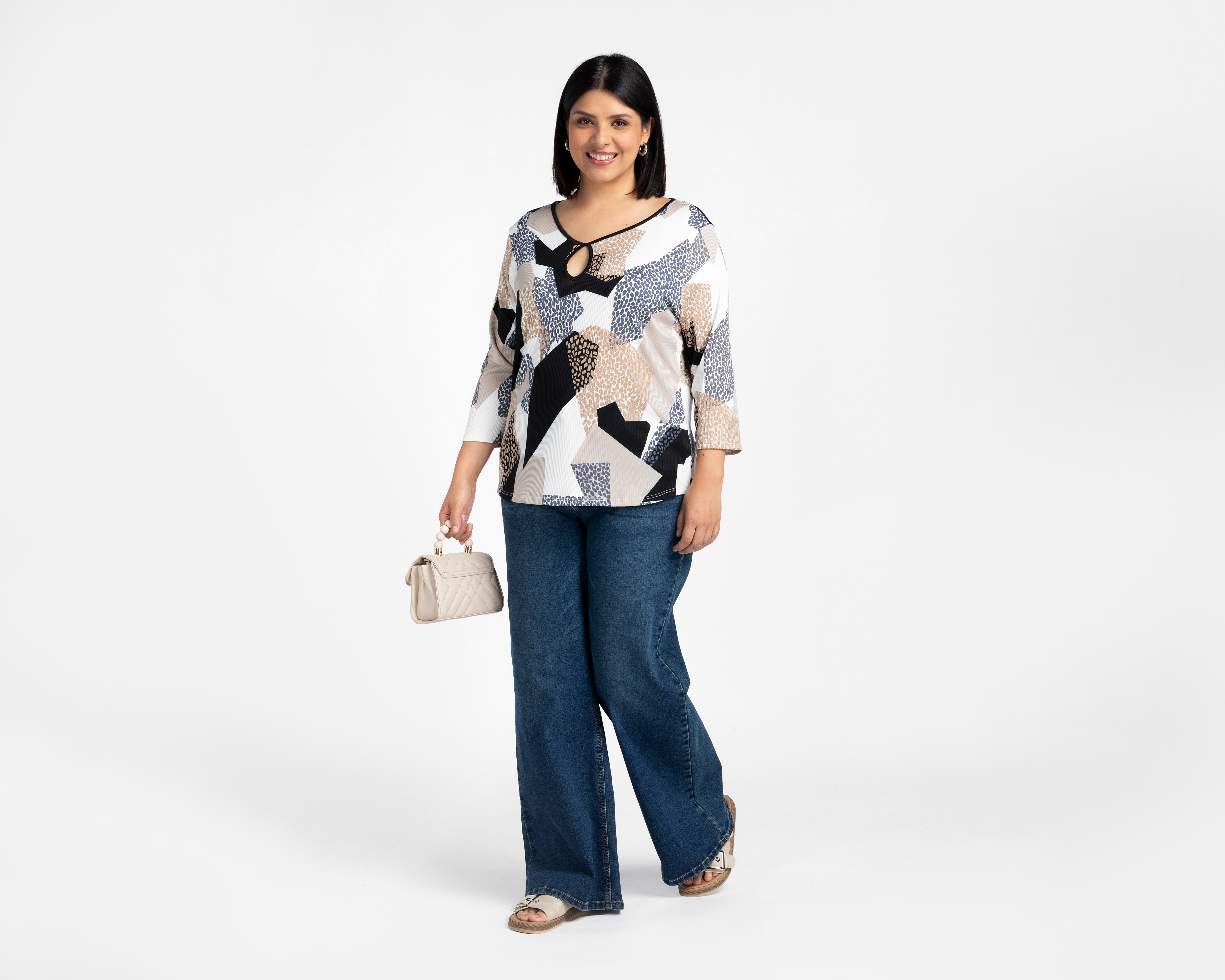 Foto 3 pulgar | Foto 2 | Blusa Cuello V Sahara para Mujer