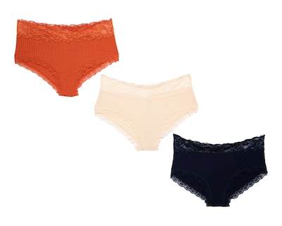 Foto 1 | Foto 1 | Pantaleta con Encaje Beauty Secret para Mujer 3 Piezas