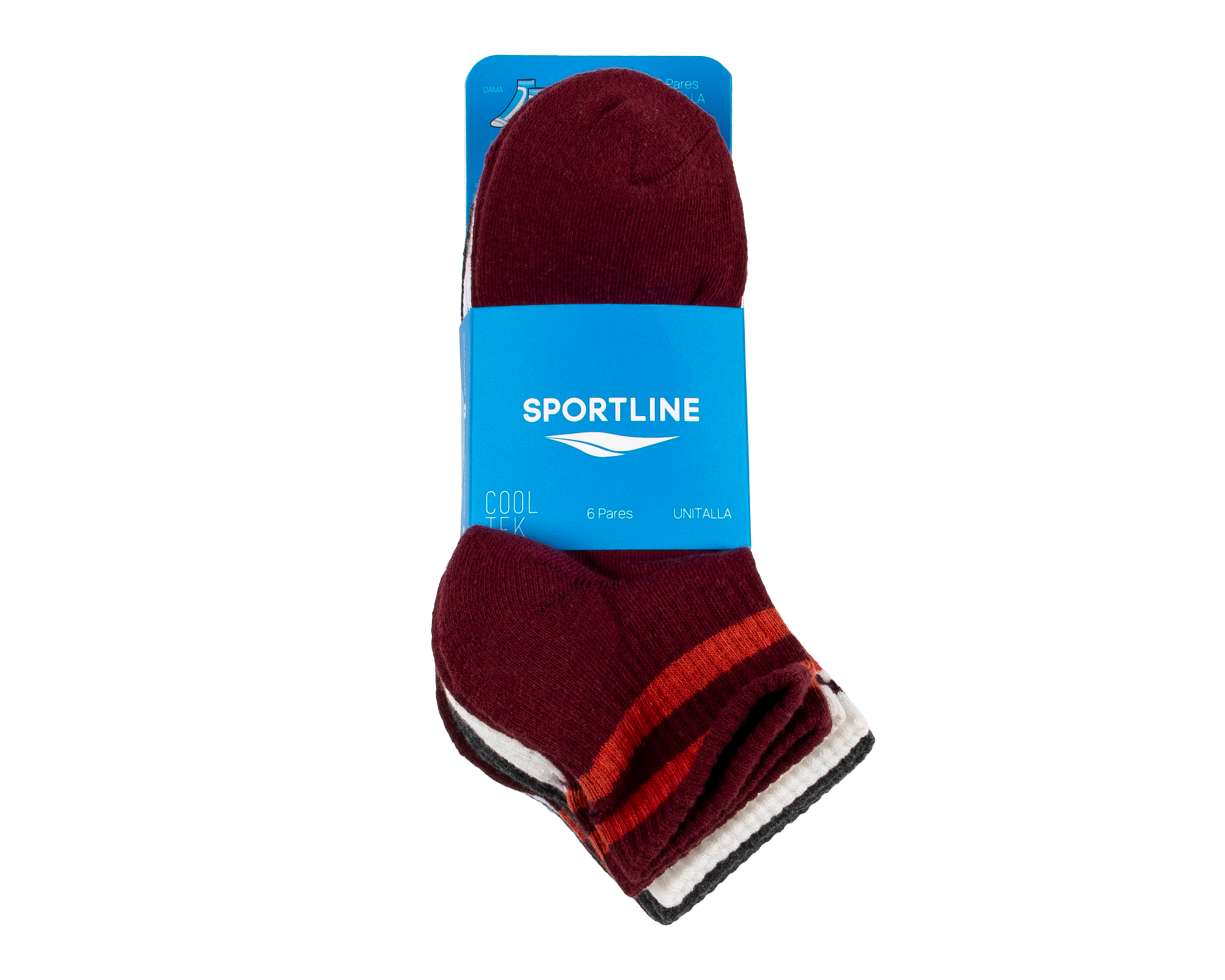 Foto 4 pulgar | Foto 3 | Calcetas Deportivas Sportline para Mujer 6 Pares