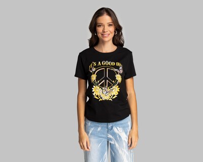 Foto 1 | Foto 1 | Playera Thinner Estampada para Mujer