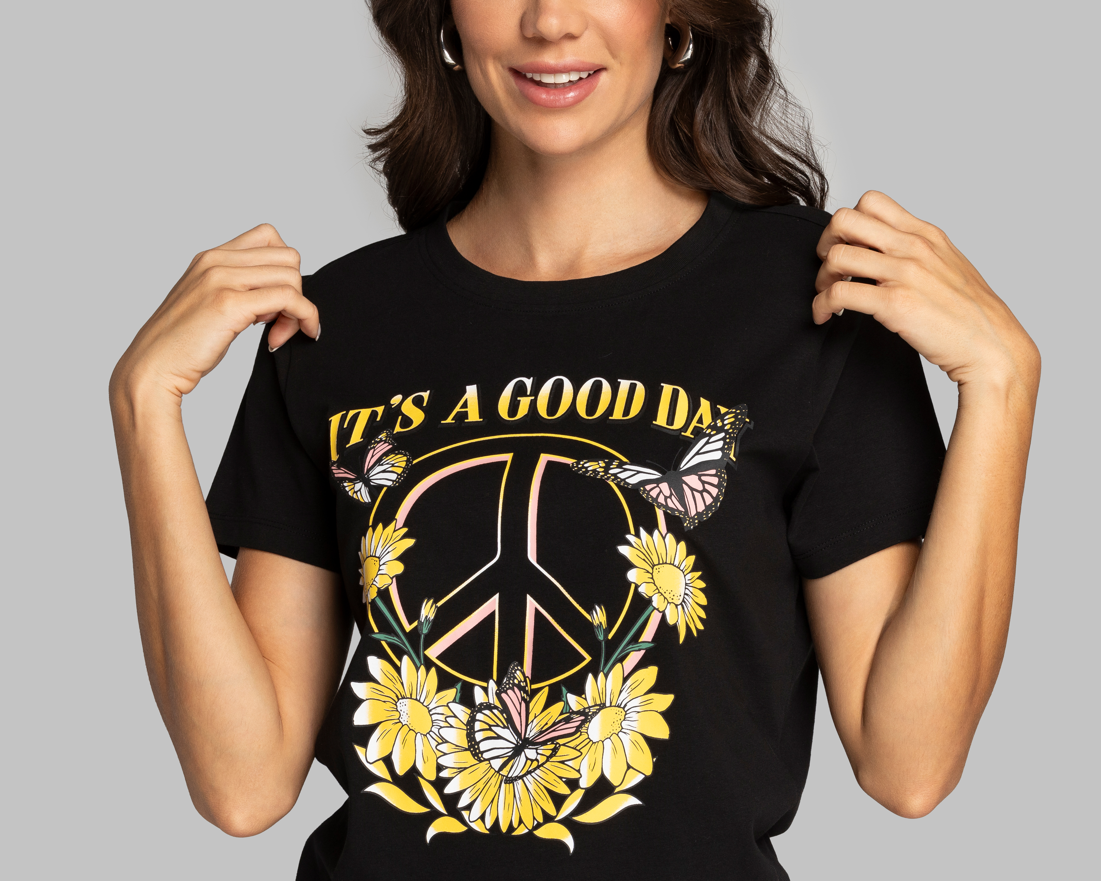 Foto 5 pulgar | Foto 4 | Playera Thinner Estampada para Mujer