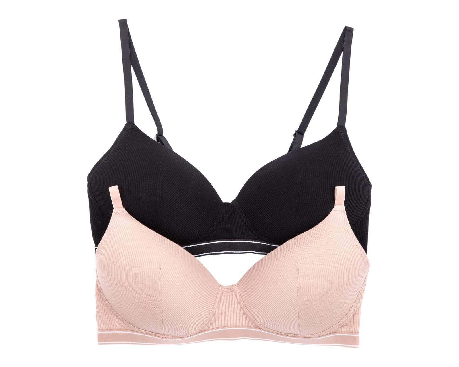 Brasier con Varilla Beauty Secret Media Copa para Mujer 2 Pack