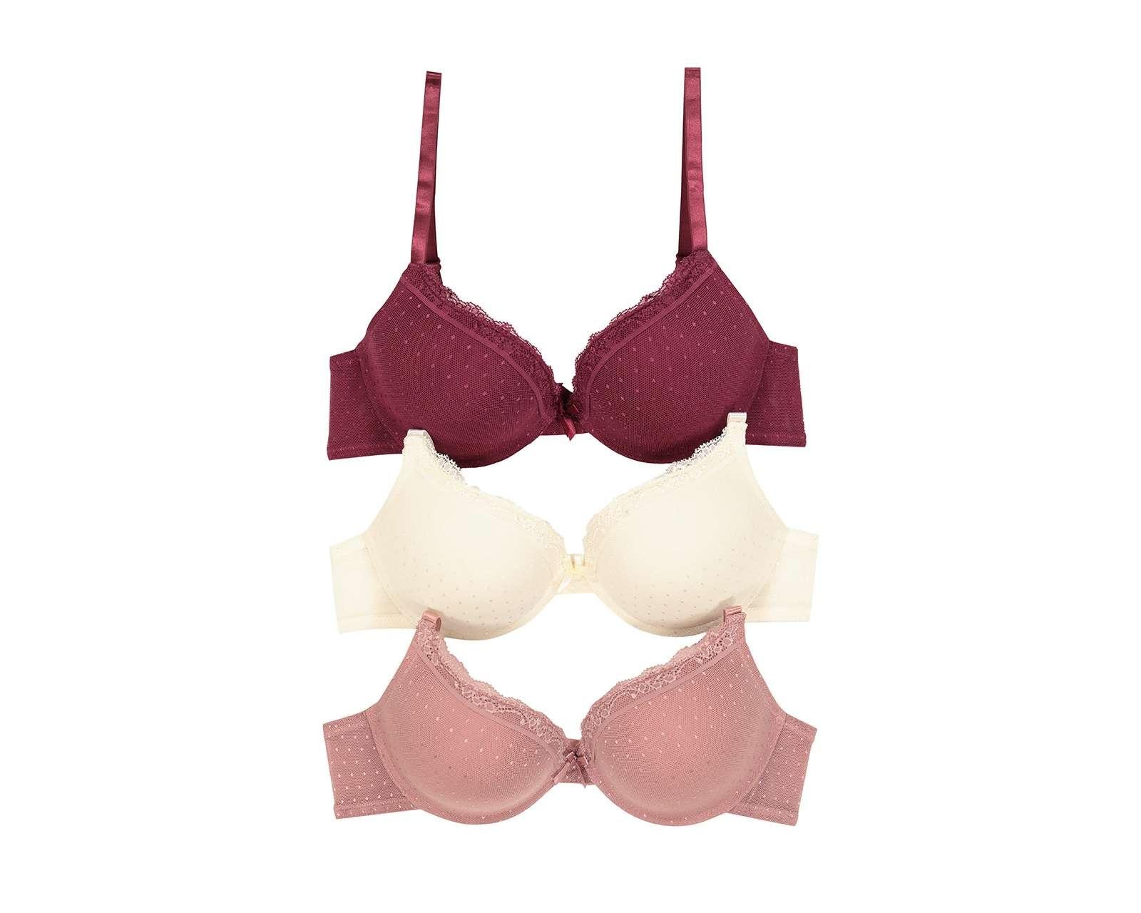 Brasier con Varilla Beauty Secret Tu Estilo Íntimo Copa Completa para Mujer 3 Pack