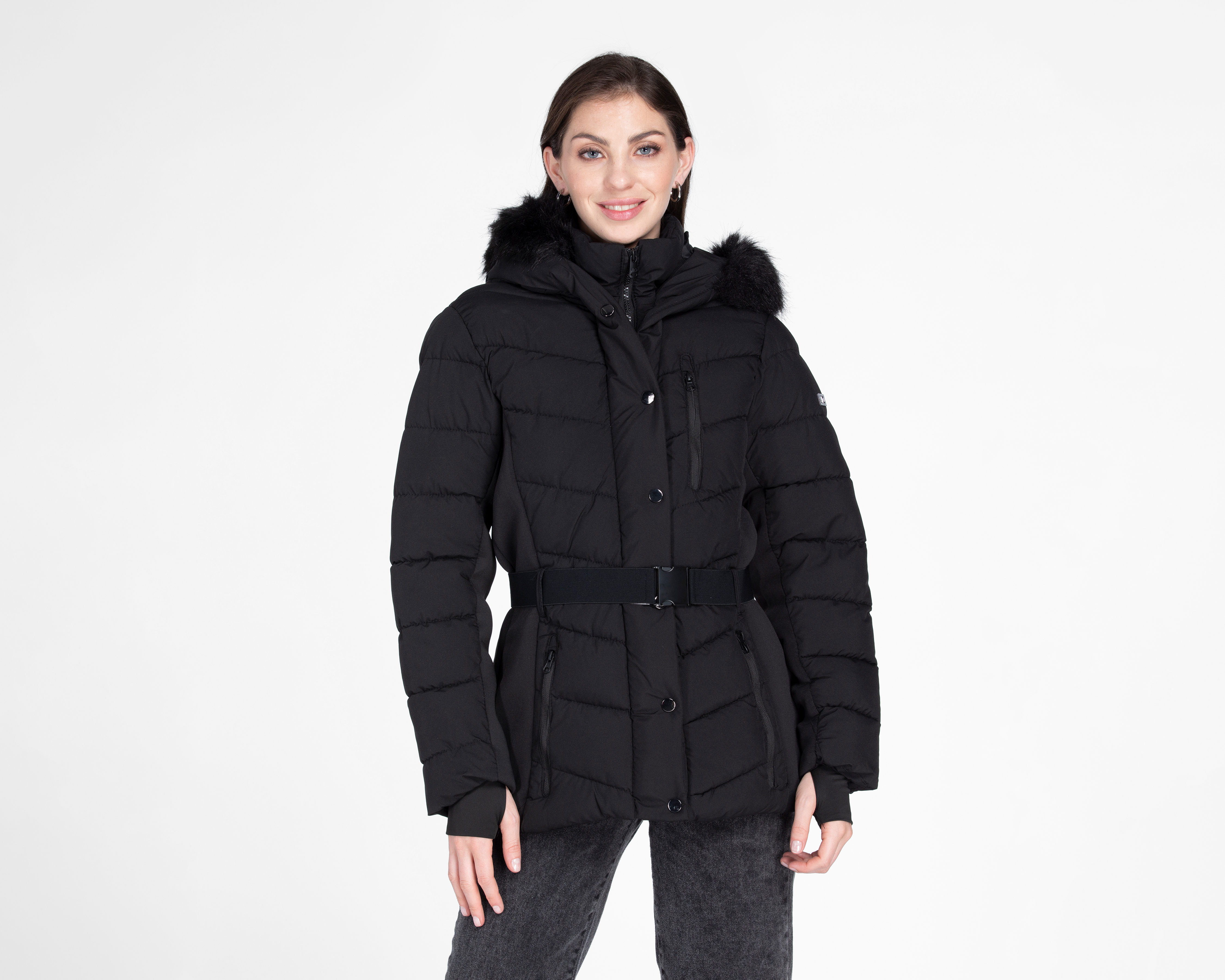 Foto 2 pulgar | Foto 1 | Chamarra Jennifer Lopez Capitonada