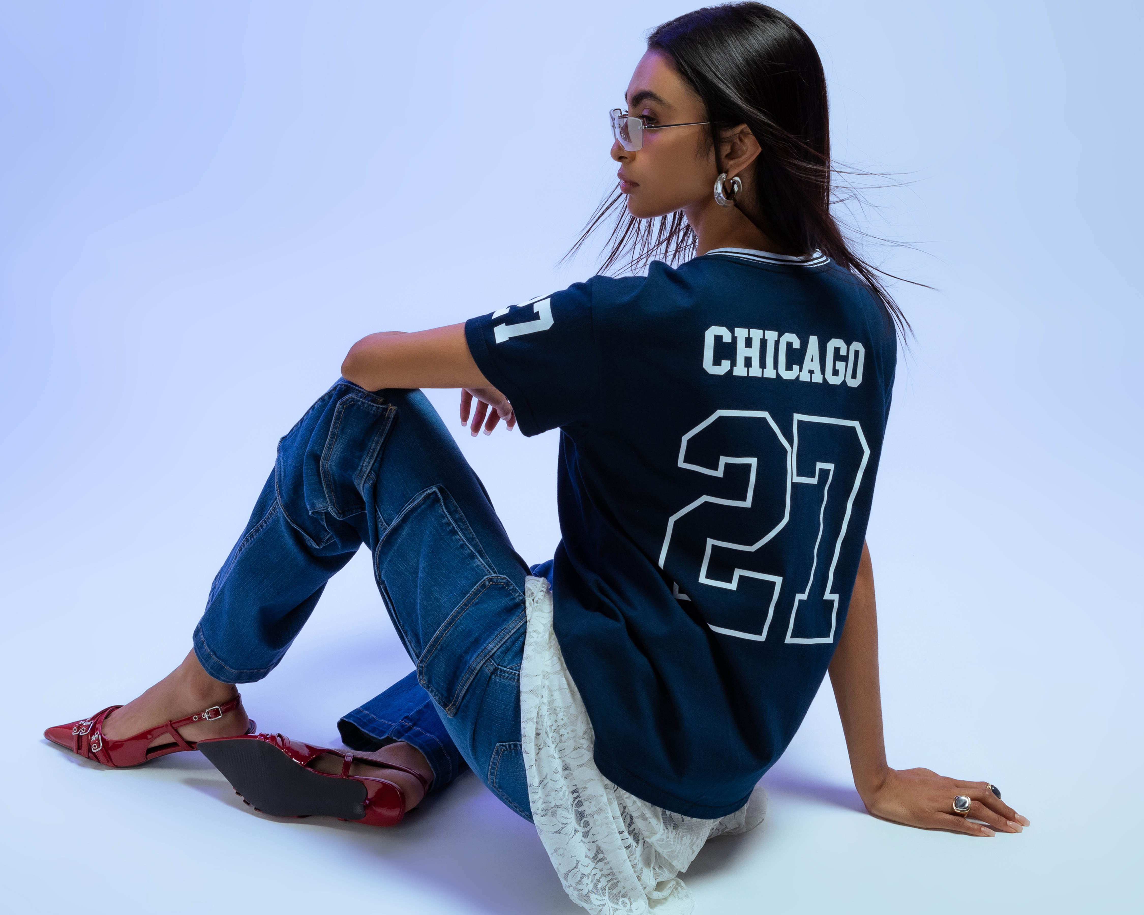 Foto 2 pulgar | Foto 1 | Playera Cuello V Strona Juvenil