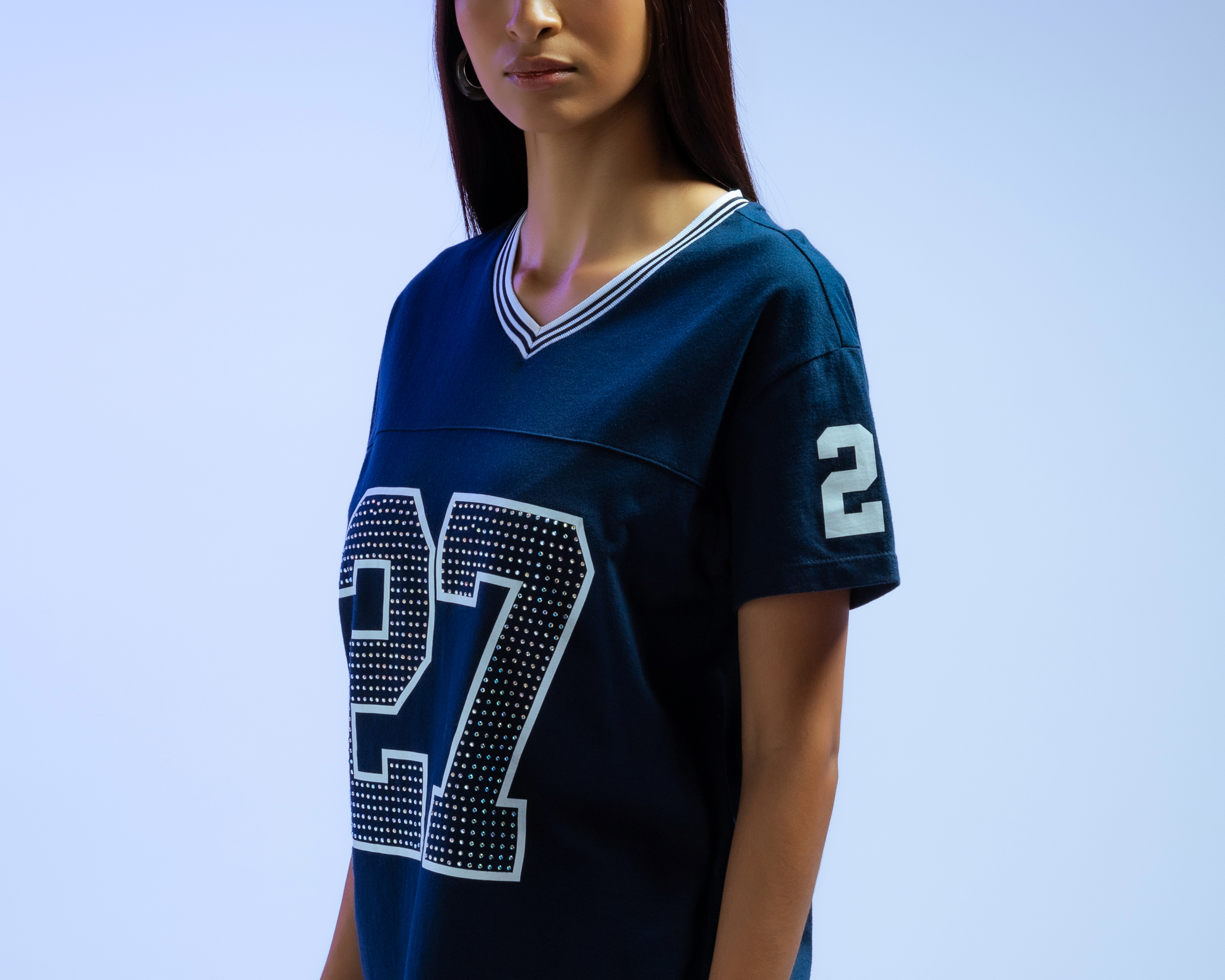 Foto 5 pulgar | Foto 4 | Playera Cuello V Strona Juvenil