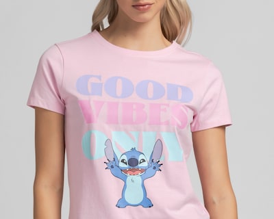 Foto 3 | Foto 3 | Playera Disney Manga Corta Estampada para Mujer