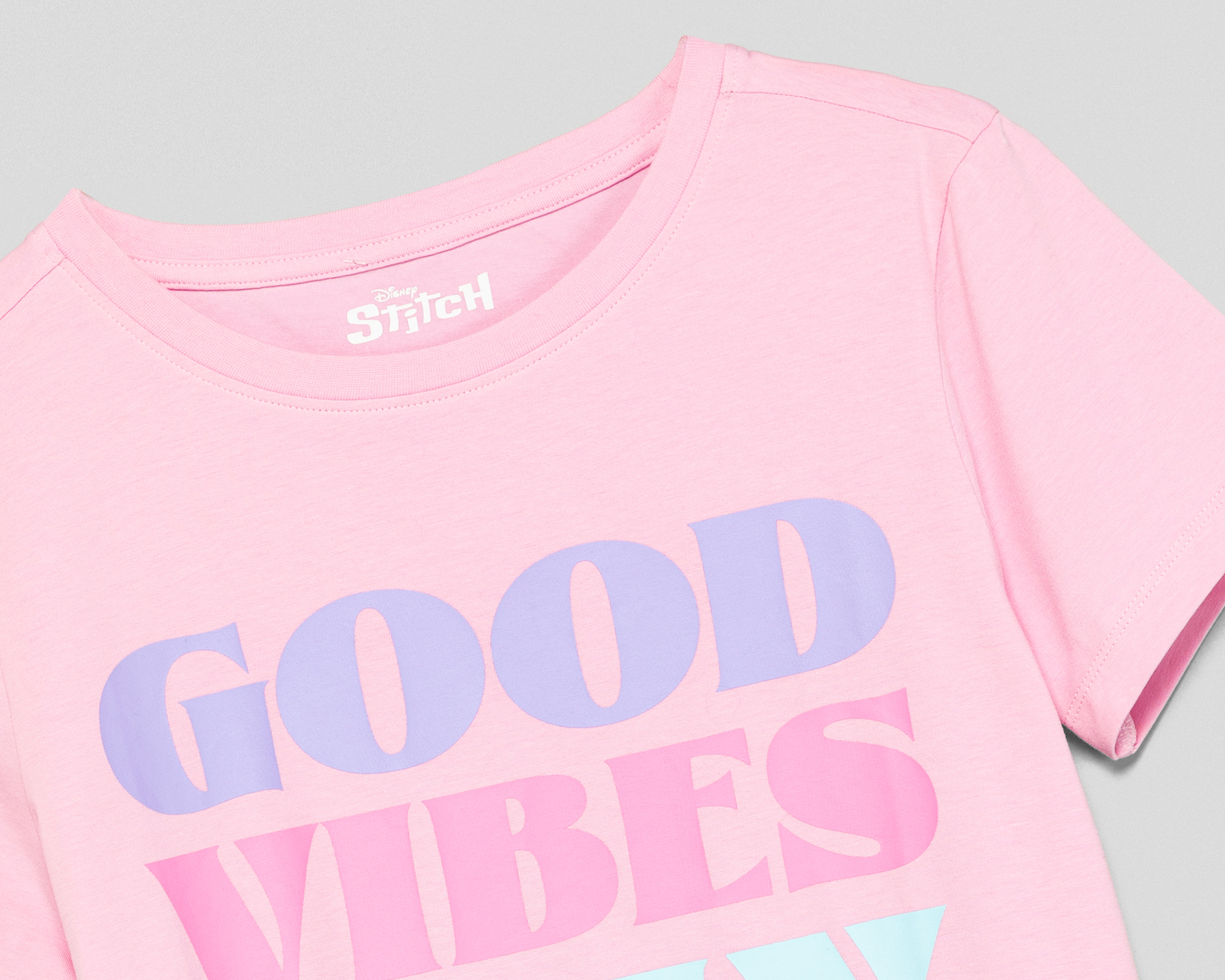 Foto 7 pulgar | Foto 6 | Playera Disney Manga Corta Estampada para Mujer