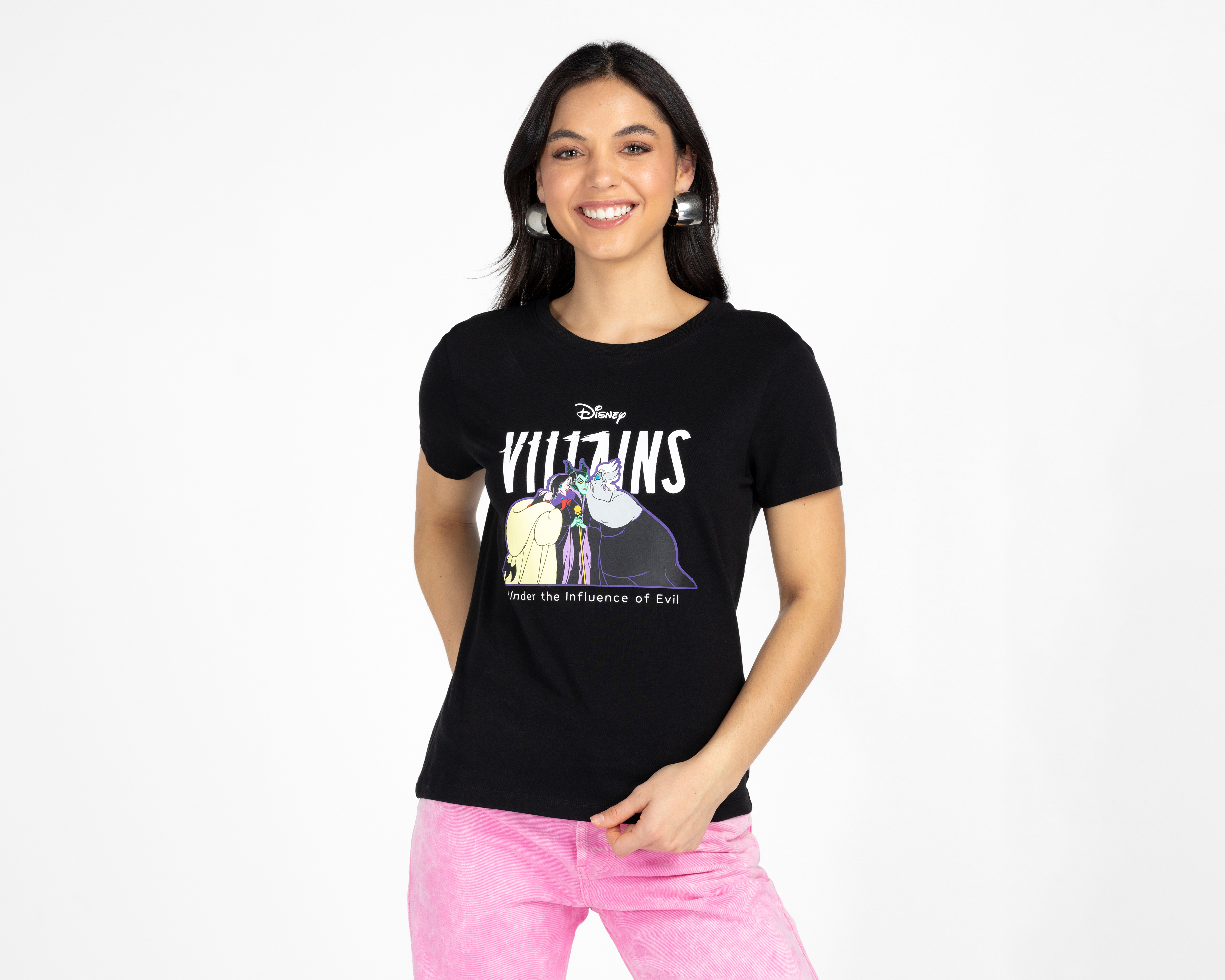 Foto 2 pulgar | Foto 1 | Playera Disney Manga Corta para Mujer