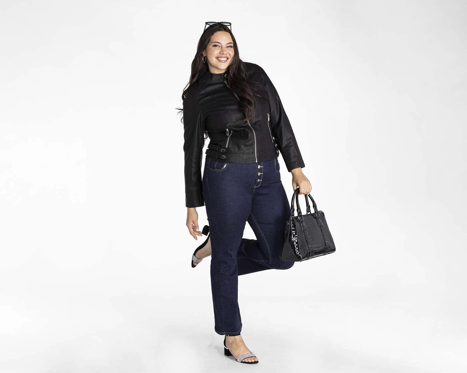 Chamarra Bebe Tipo Cuero con Cierre