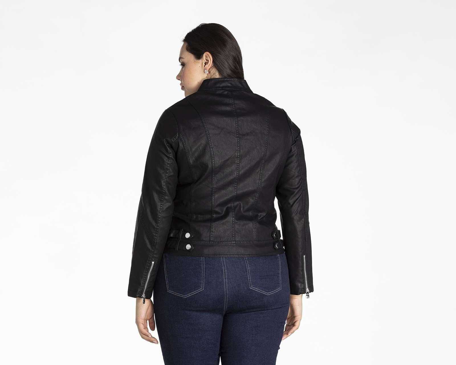 Foto 4 pulgar | Foto 3 | Chamarra Bebe Tipo Cuero con Cierre