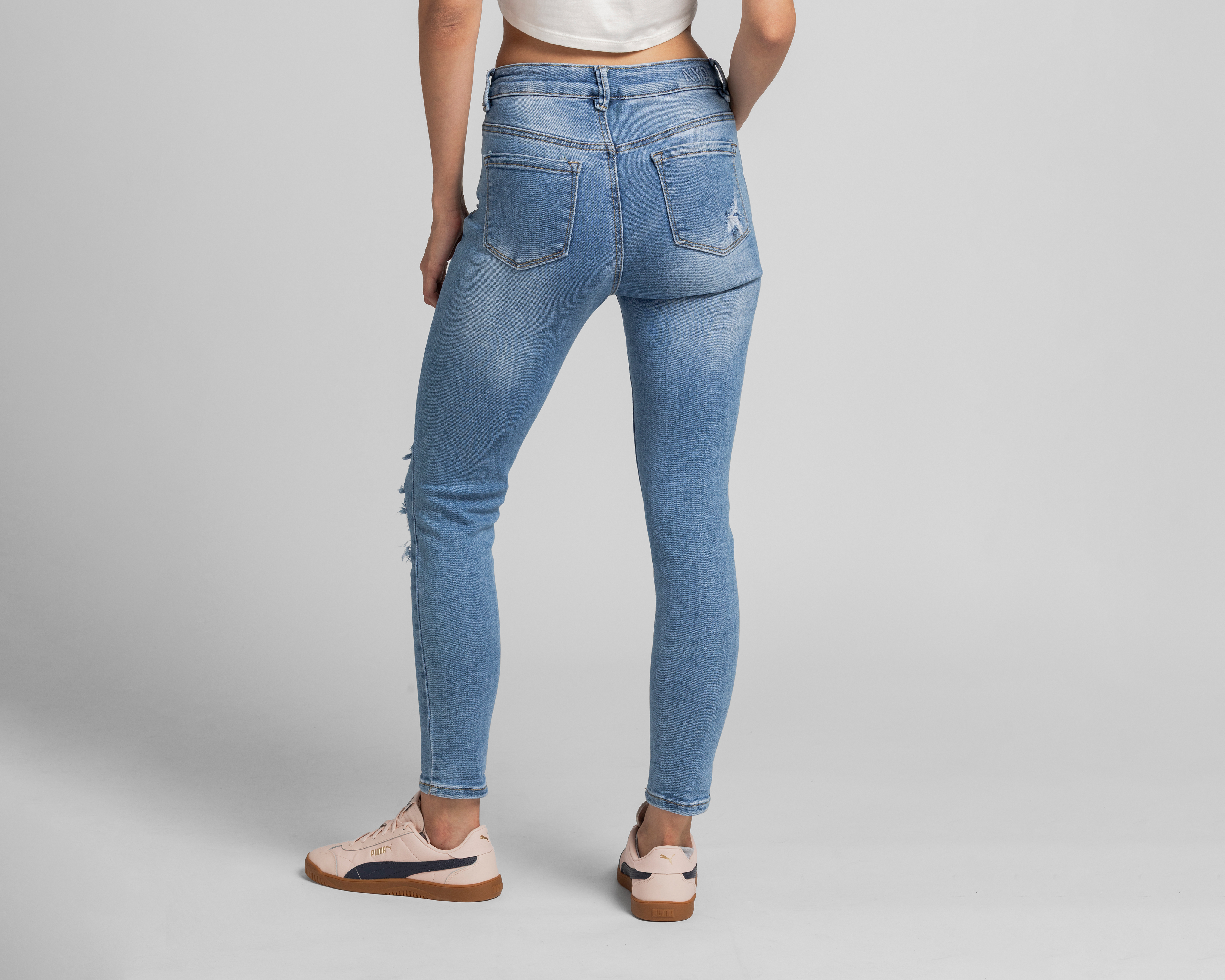 Foto 4 pulgar | Foto 3 | Jeans Skinny NYD para Mujer