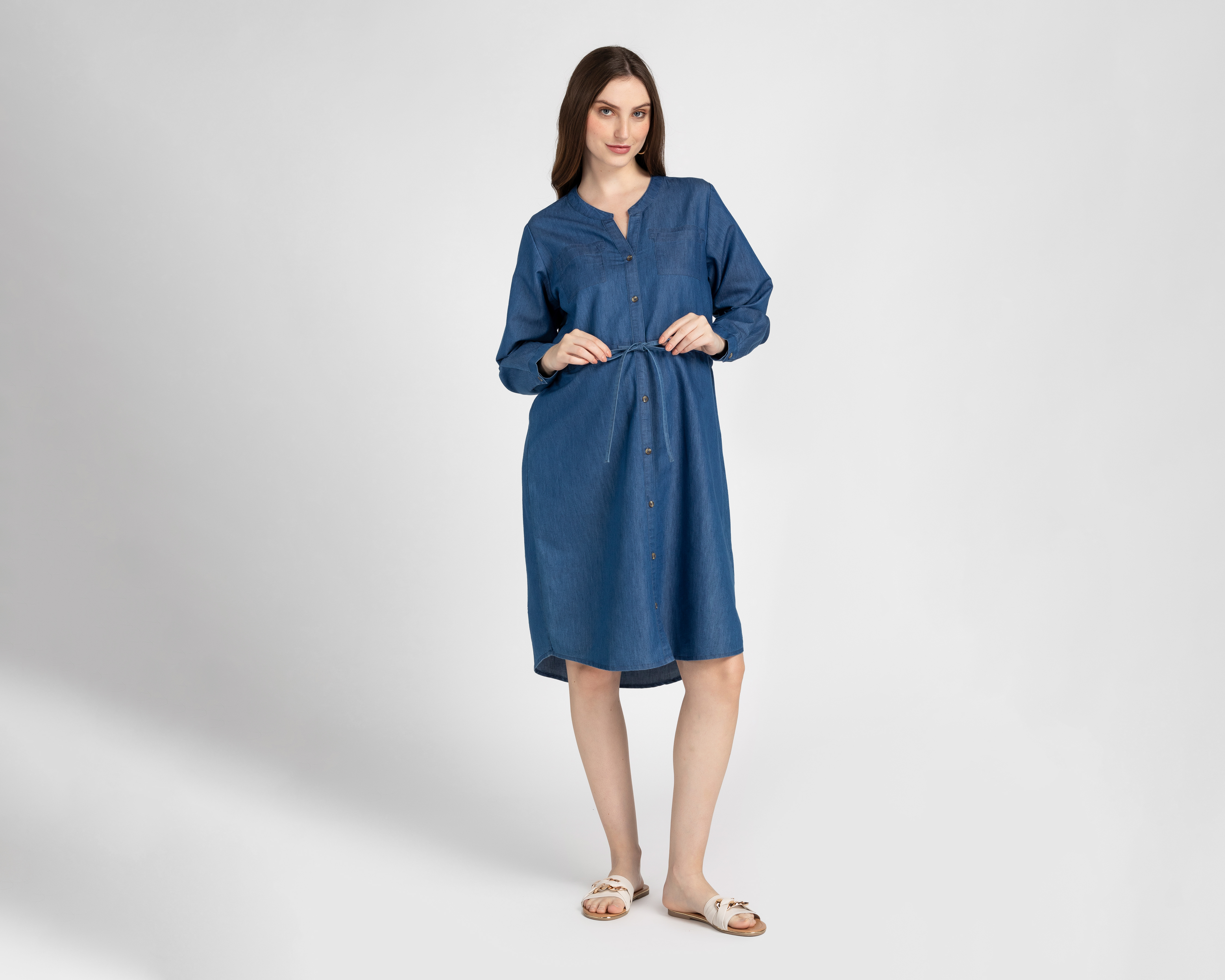 Vestido de Maternidad Mamá Bella de Mezclilla