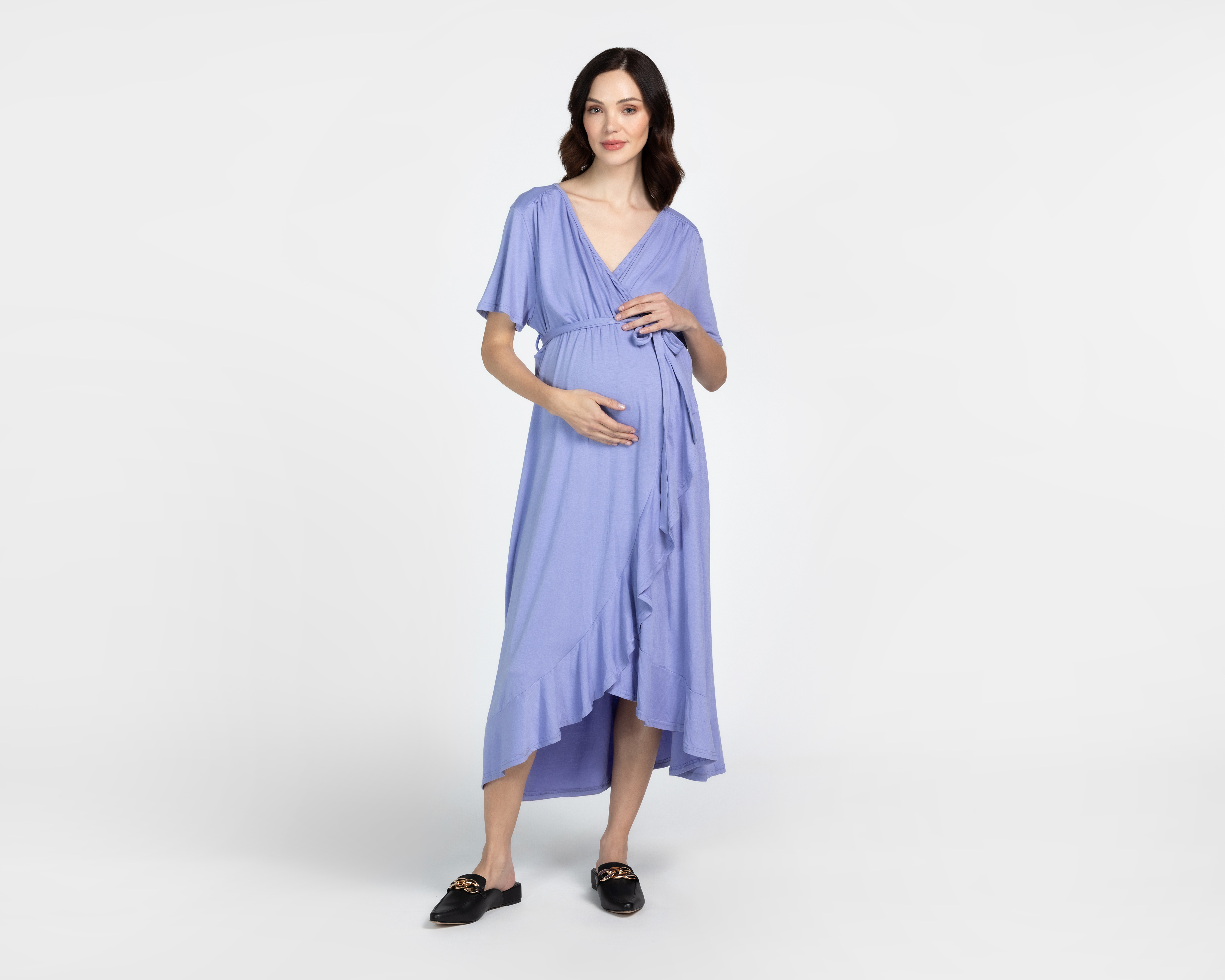 Vestido de Maternidad Mamá Bella con Olanes