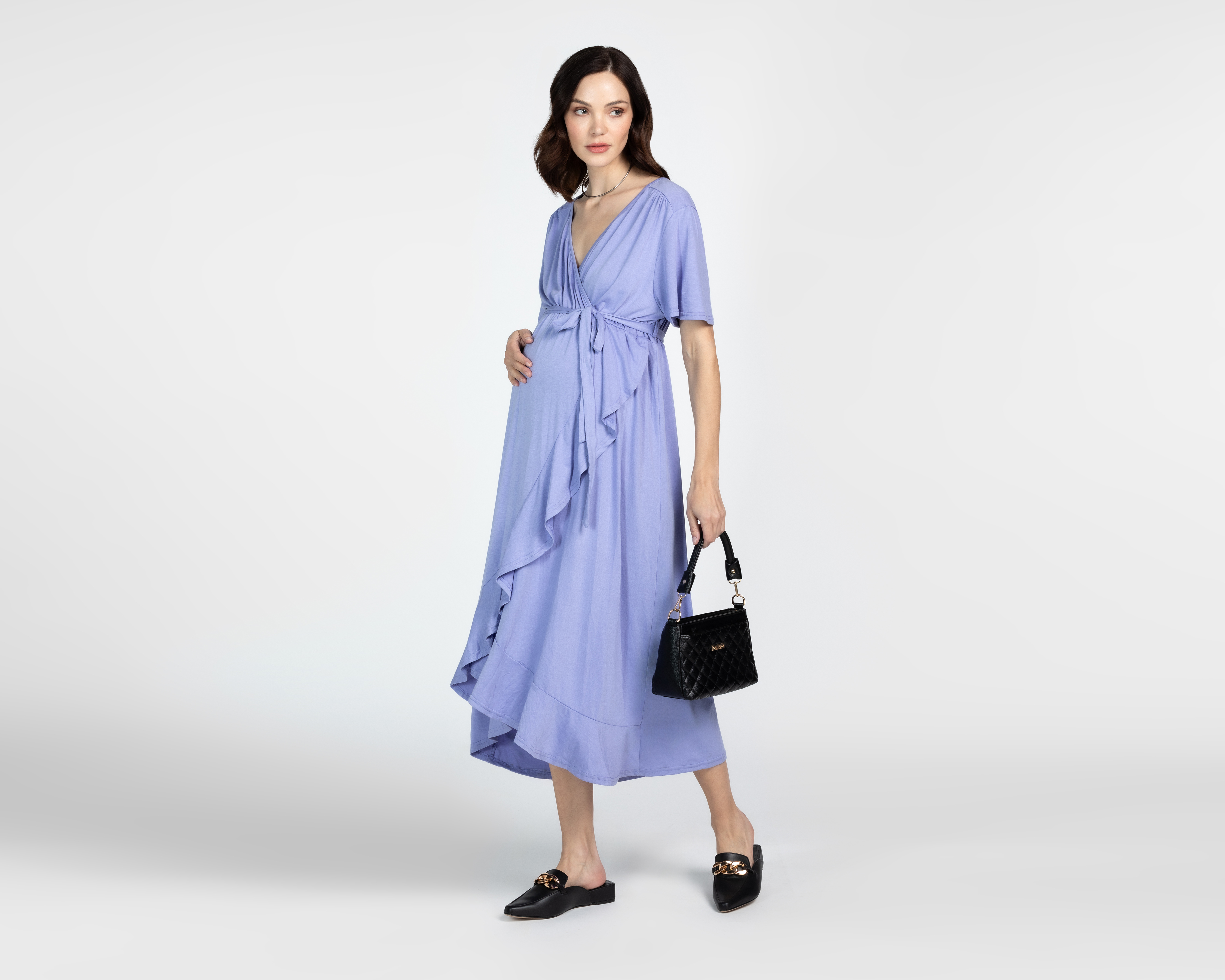 Foto 2 | Foto 2 | Vestido de Maternidad Mamá Bella con Olanes