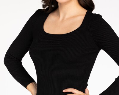 Foto 5 | Foto 5 | Vestido Casual Strona Negro Manga Larga Cuello Redondo para Mujer