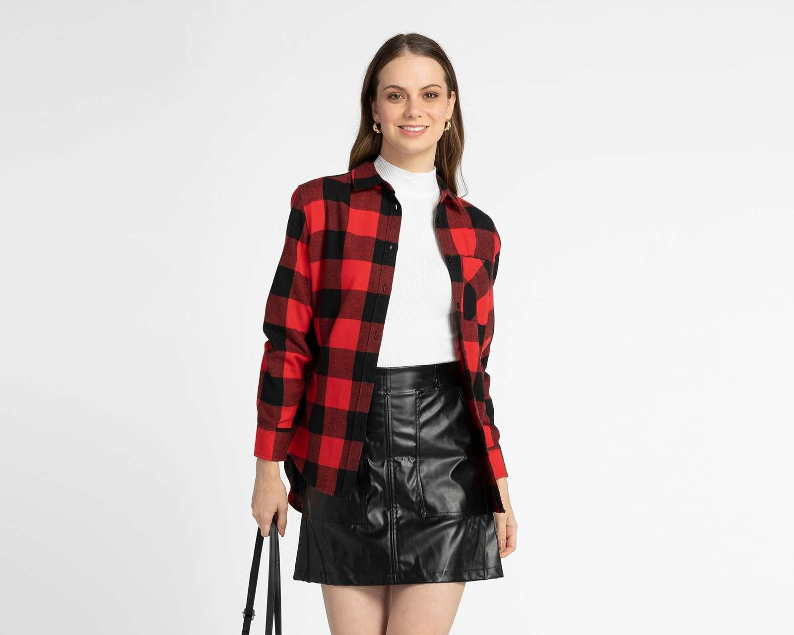 Foto 3 pulgar | Foto 2 | Blusa Thinner Manga Larga con Botones