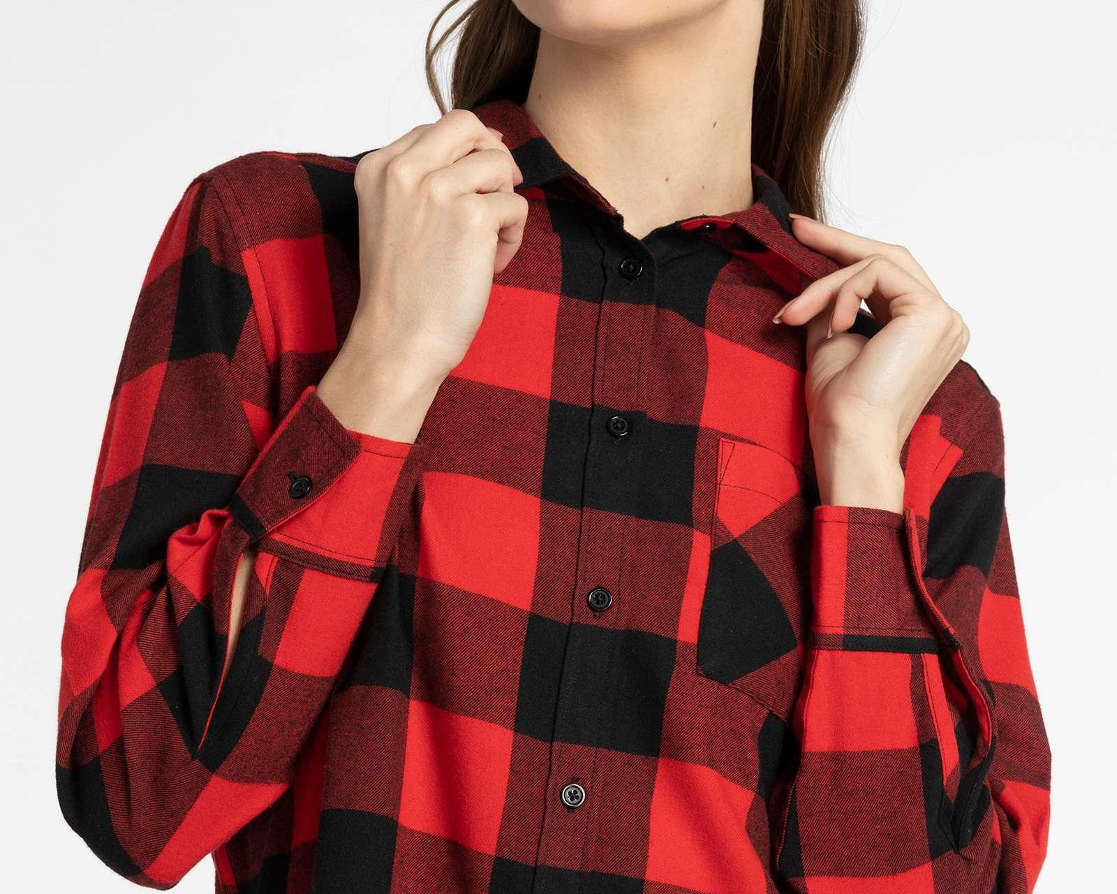 Foto 4 | Foto 7 | Blusa Thinner Manga Larga con Botones