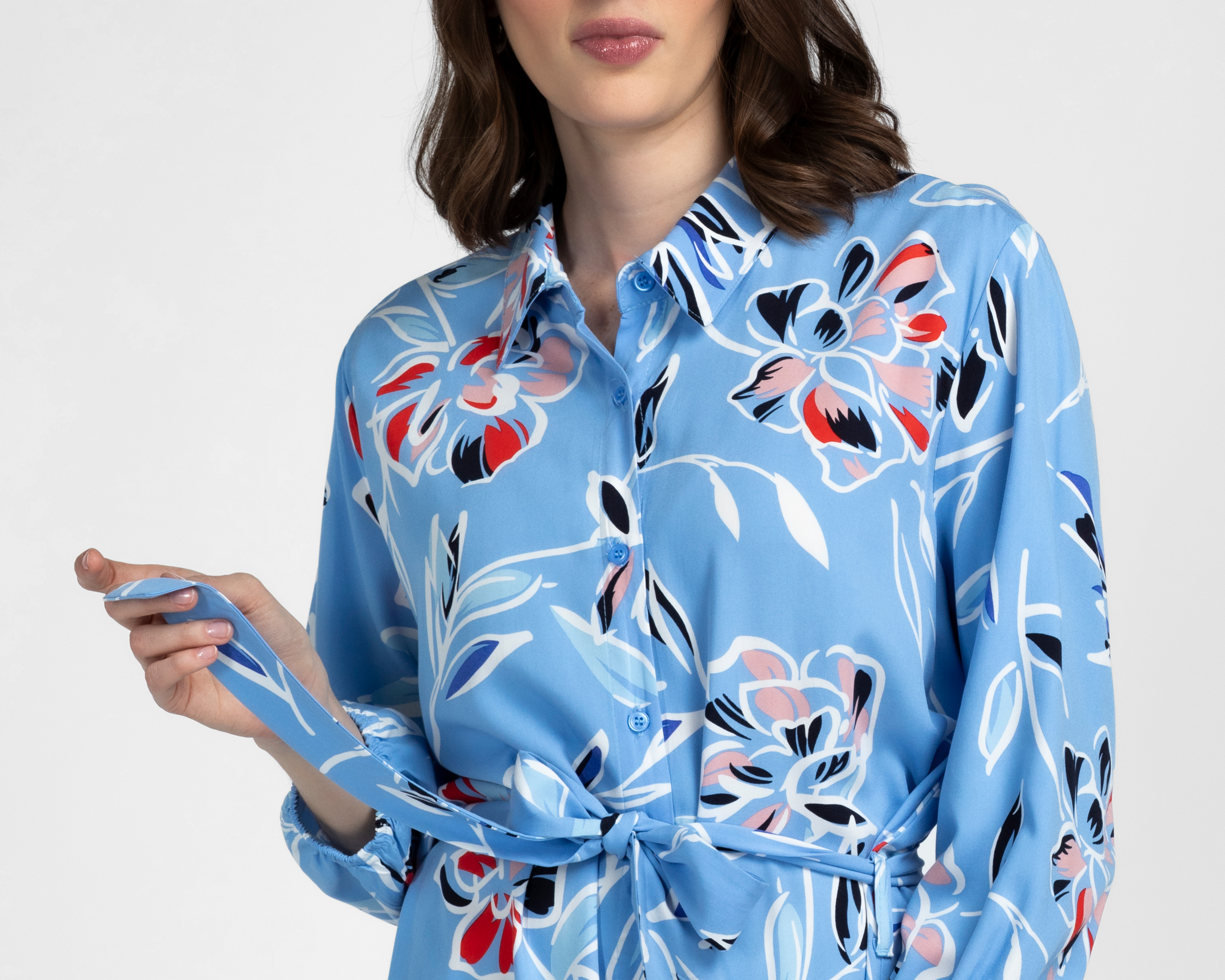 Foto 4 | Foto 4 | Vestido Casual Sahara Midi Azul Floral