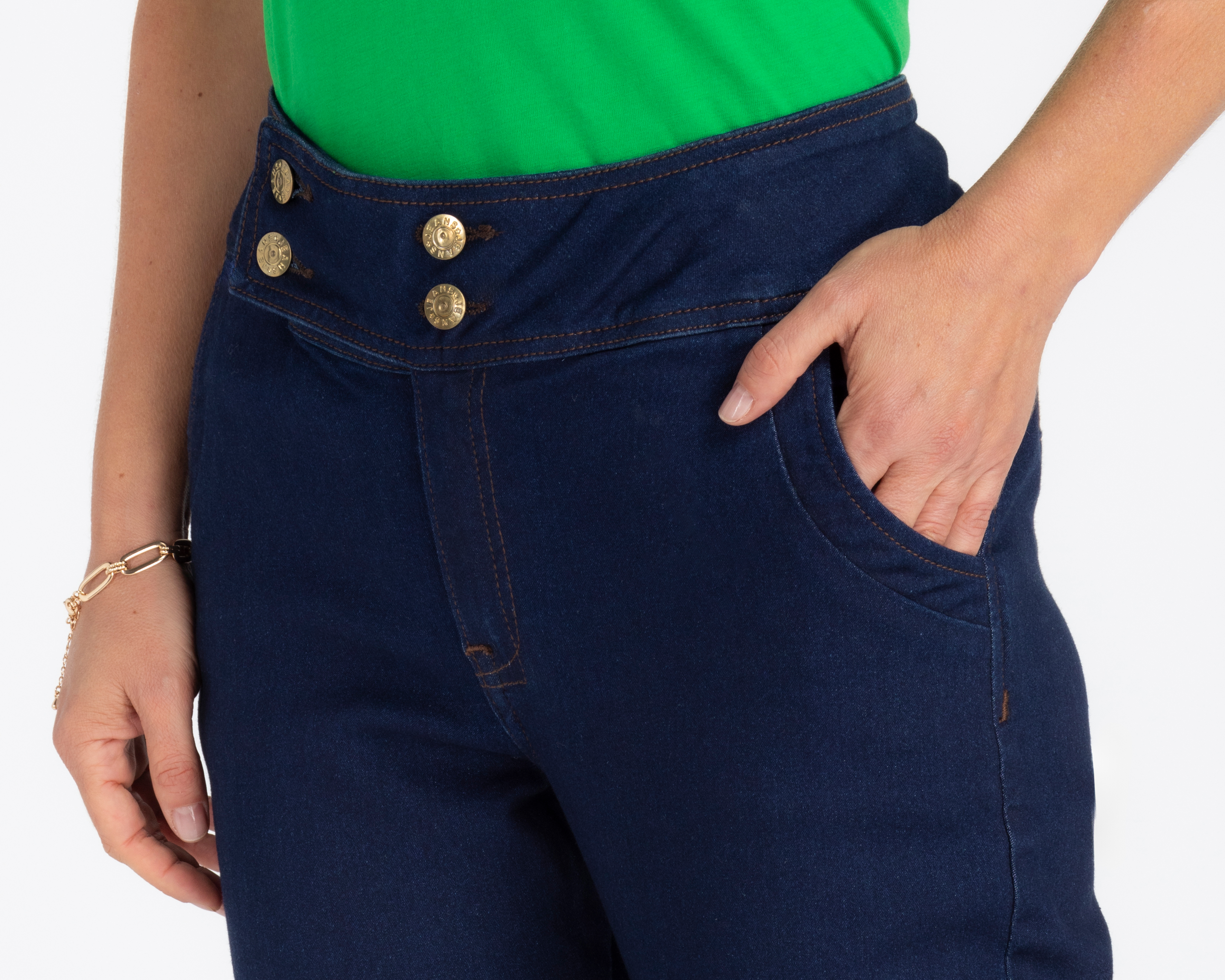 Foto 5 pulgar | Foto 4 | Jeans Sahara Recto Azul Marino