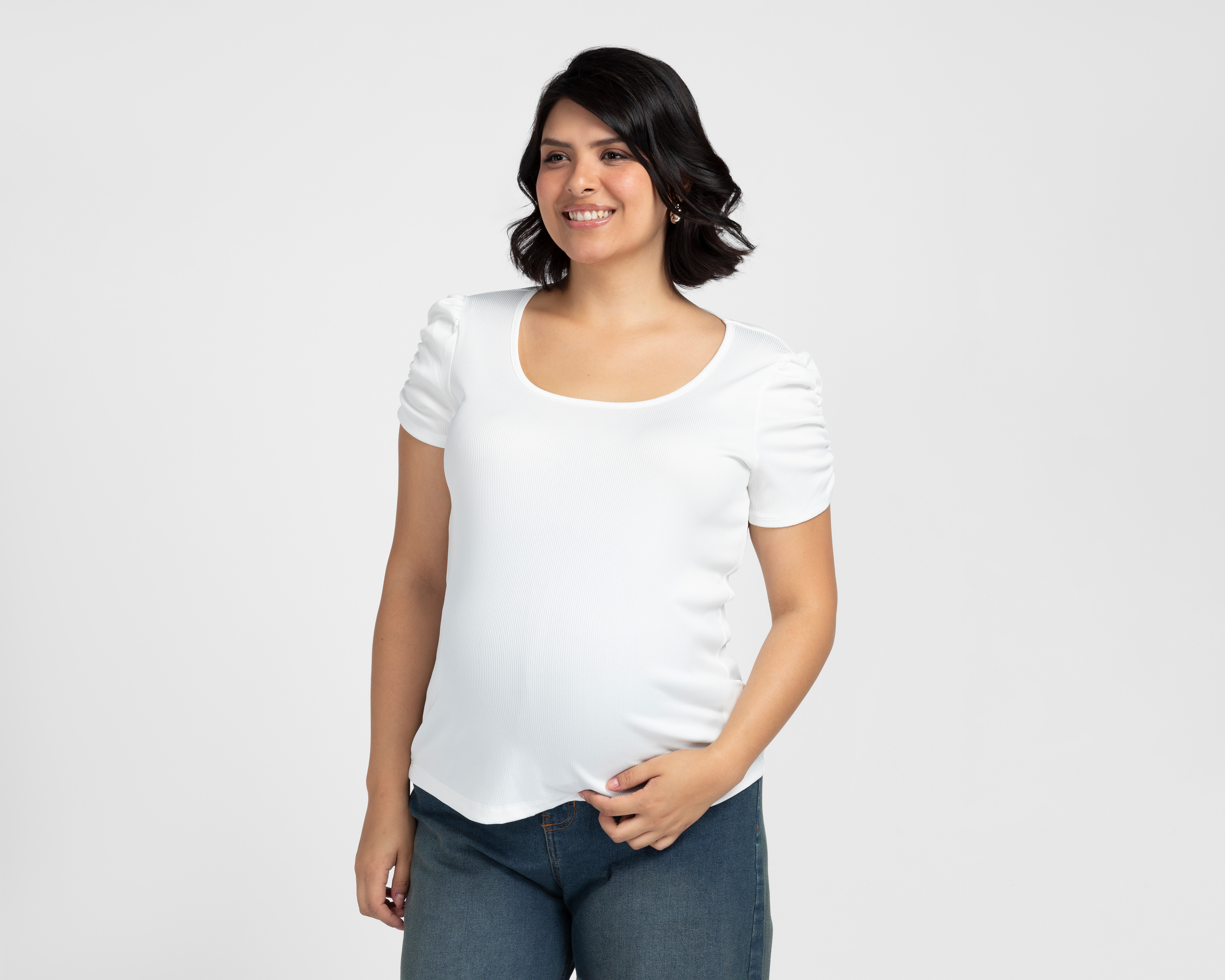 Blusa de Maternidad Mamá Bella Manga Corta
