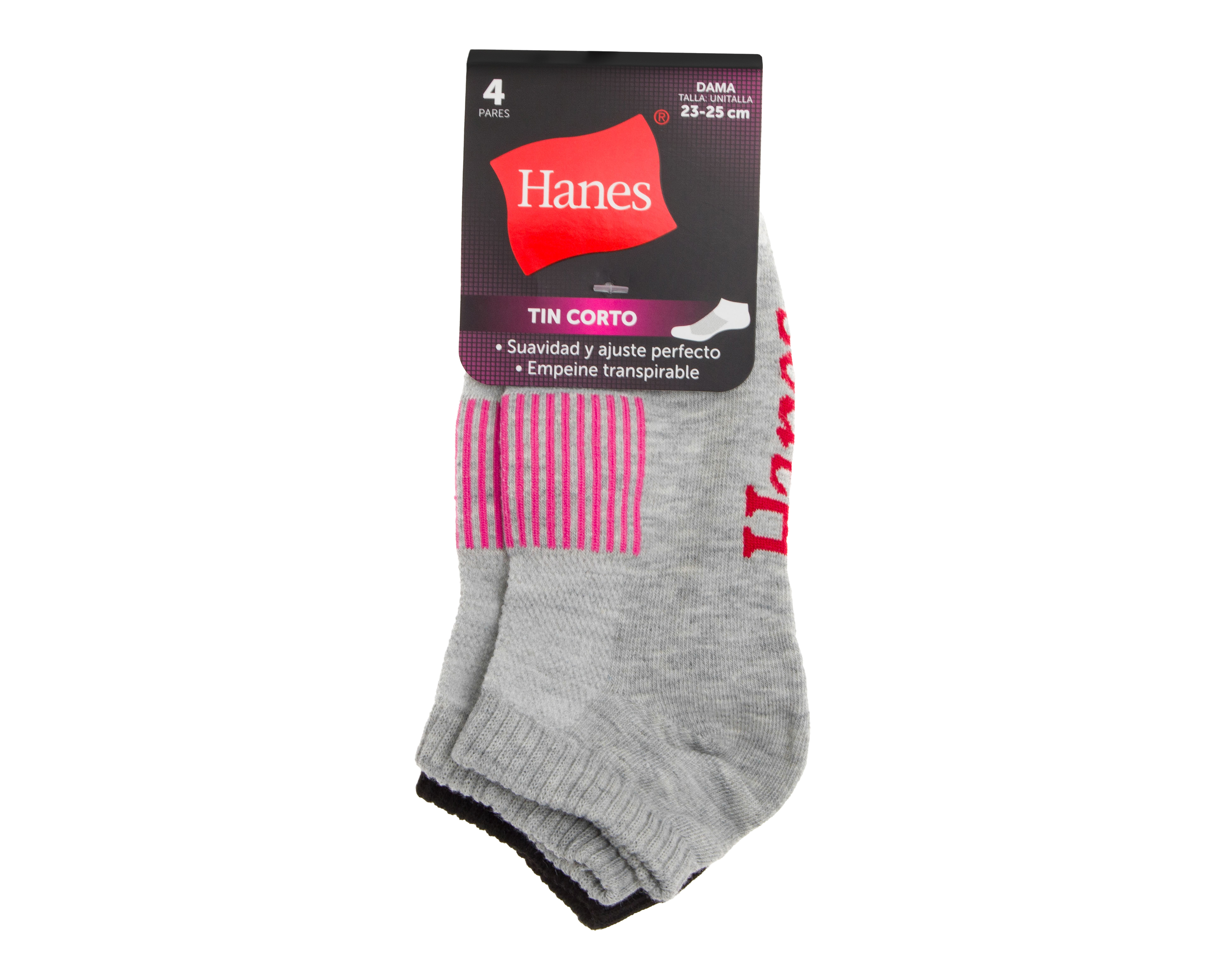 Foto 4 pulgar | Foto 3 | Calcetas Deportivas Hanes para Mujer 4 Pares
