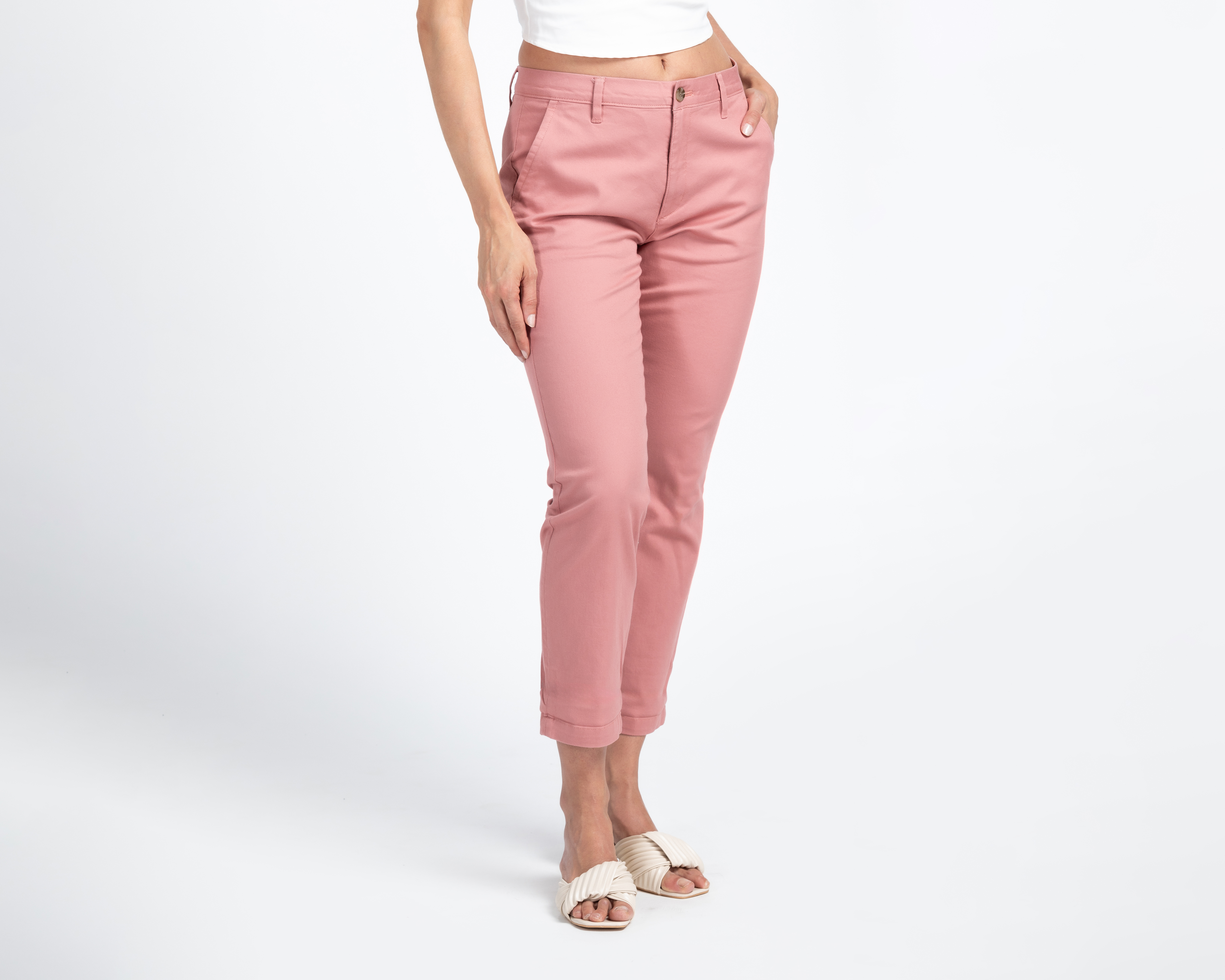 Foto 2 pulgar | Foto 1 | Pantalón Chino Dockers Rosa para Mujer