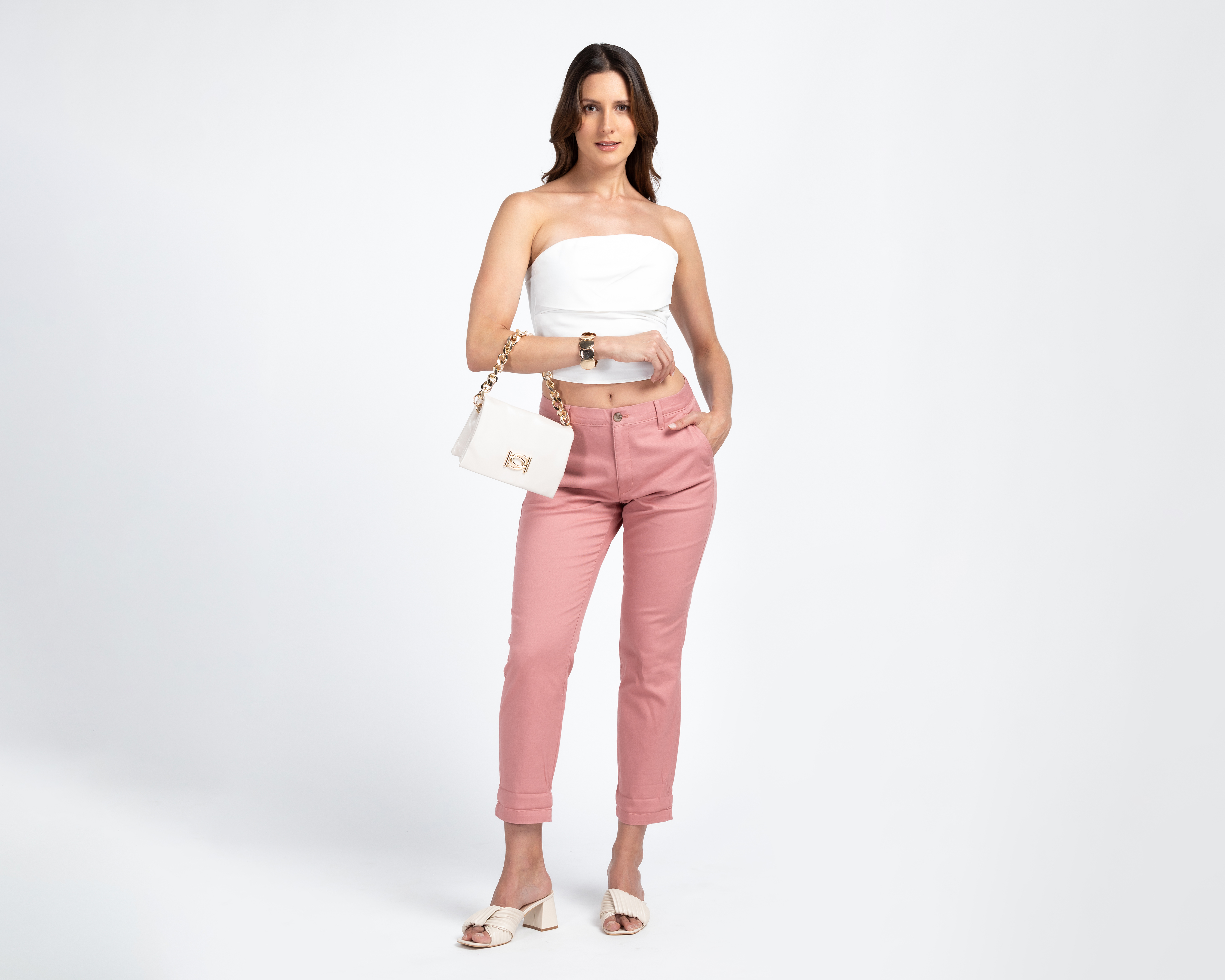 Foto 3 pulgar | Foto 2 | Pantalón Chino Dockers Rosa para Mujer