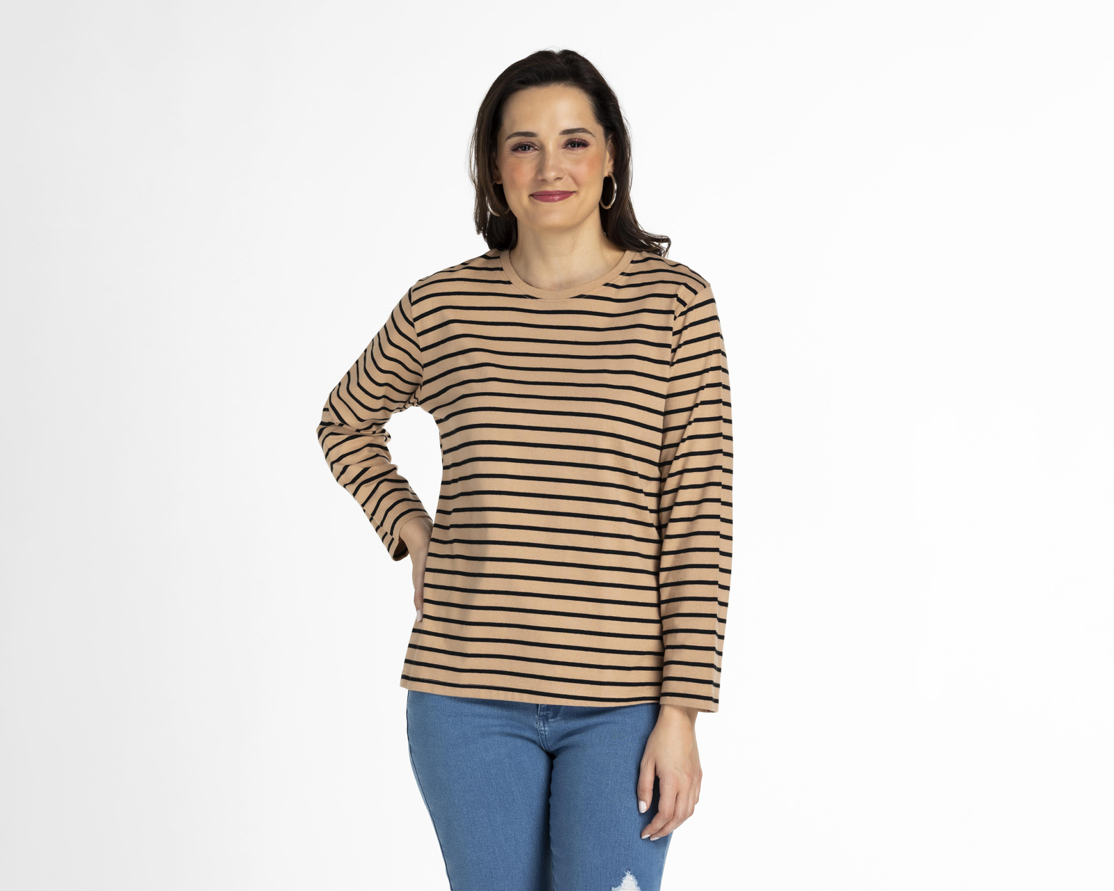 Foto 2 pulgar | Foto 1 | Playera Lady Sun Manga Corta