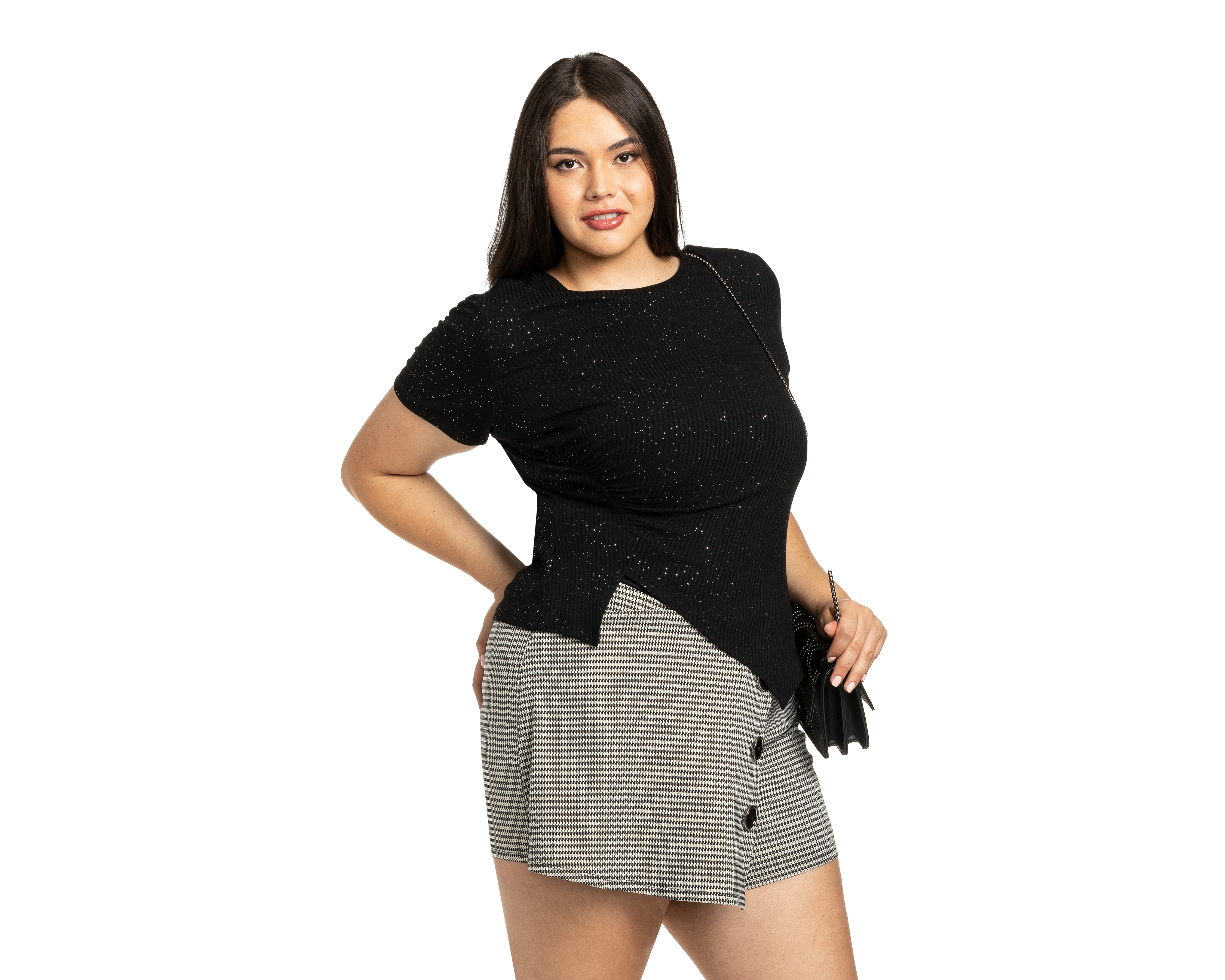 Foto 1 | Foto 1 | Playera Jennifer Lopez Manga Corta con Brillos